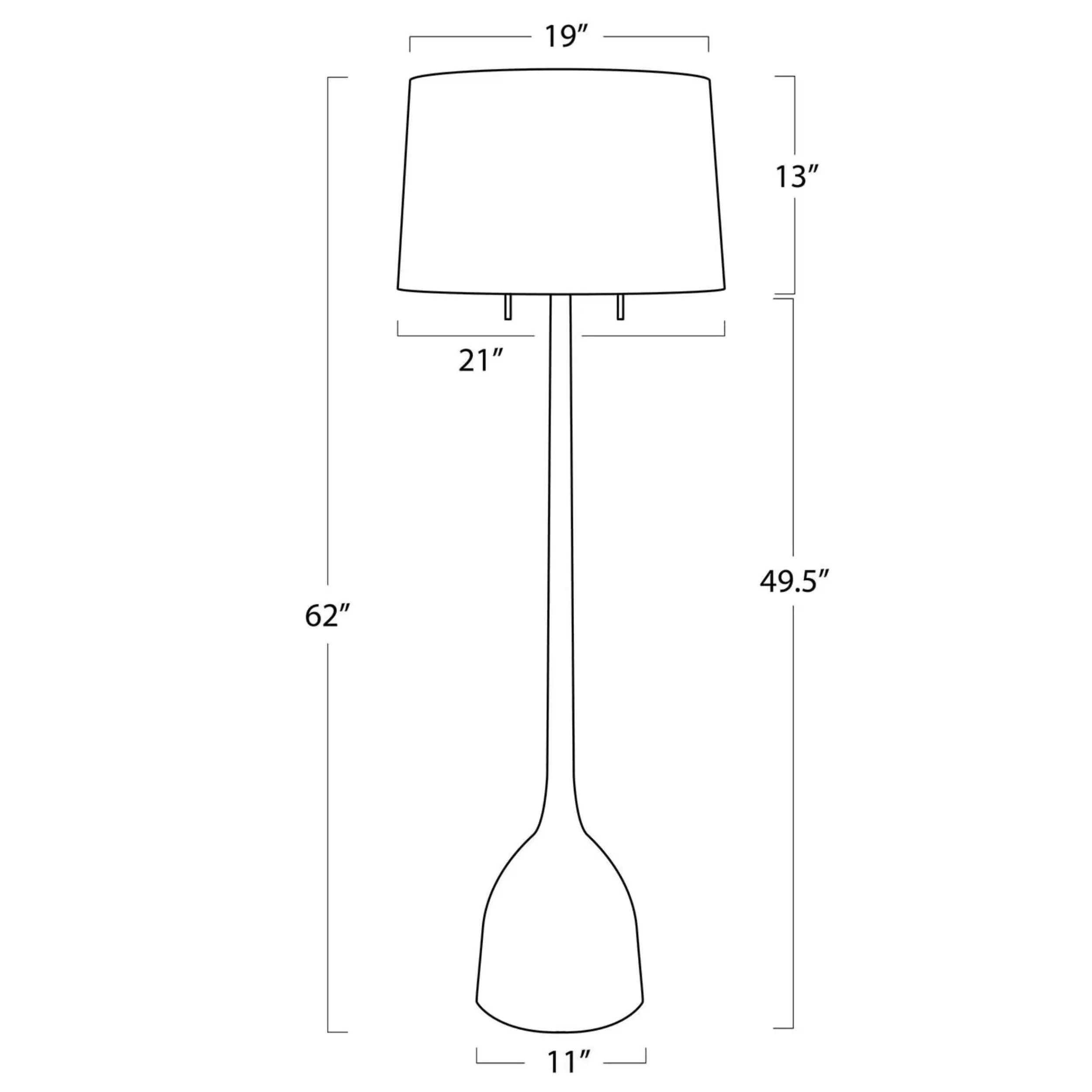 Logan Floor Lamp, Natural Brass - Image 5