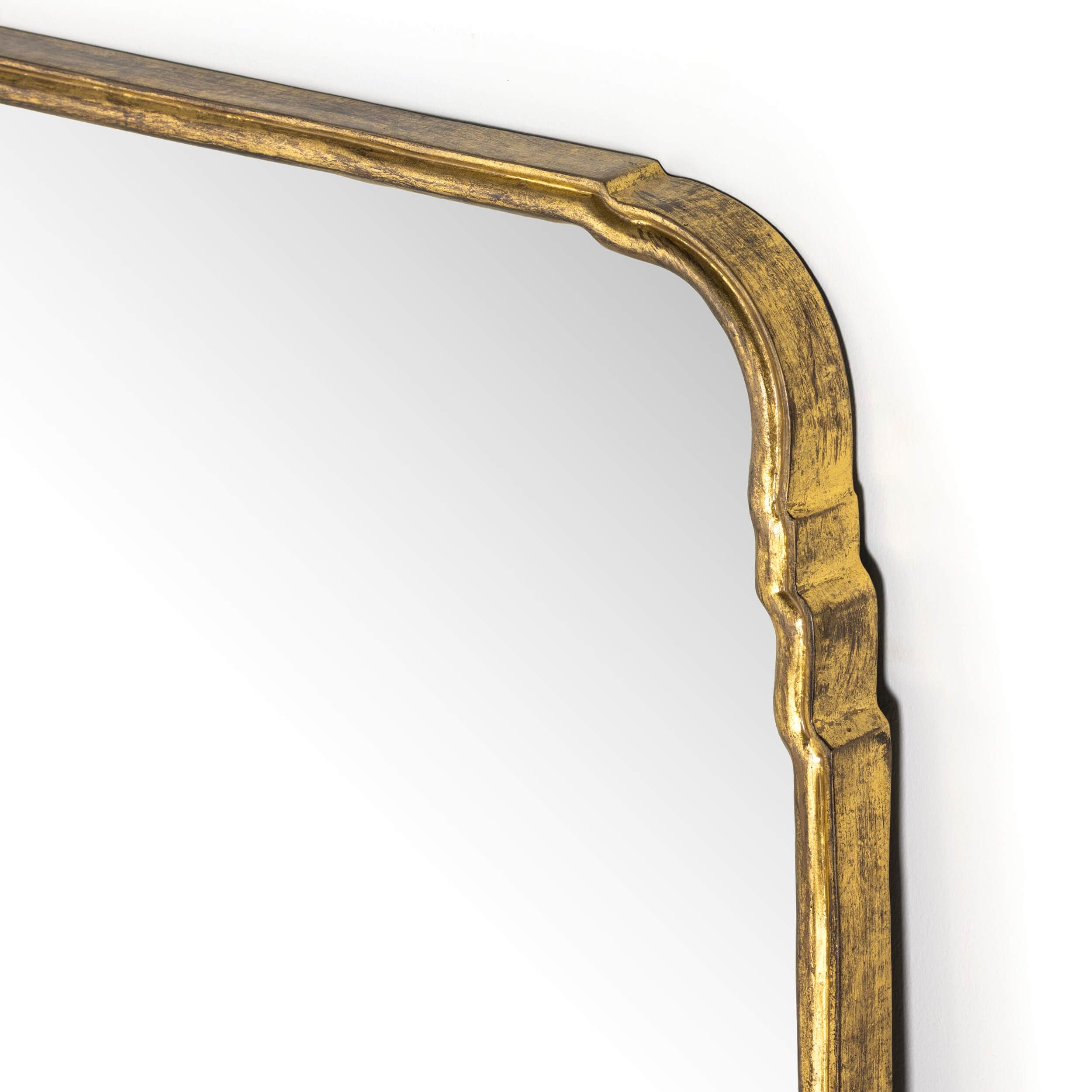 Loire Floor Mirror, Antique Gold Leaf by Four Hands - Image 3