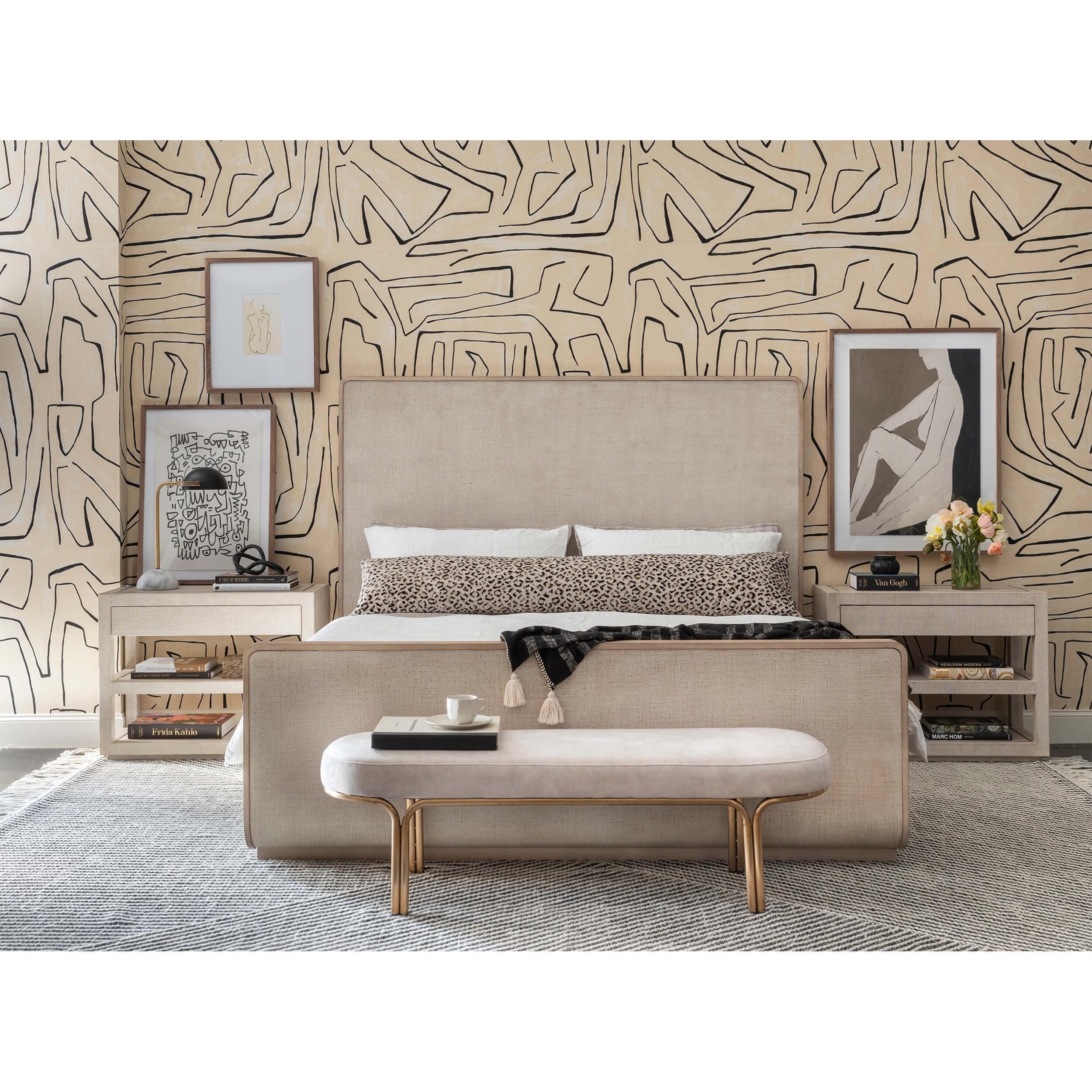 Magnolia Home by Joanna Gaines x Loloi Rug Newton NET-01, Charcoal/Ivory - Image 7