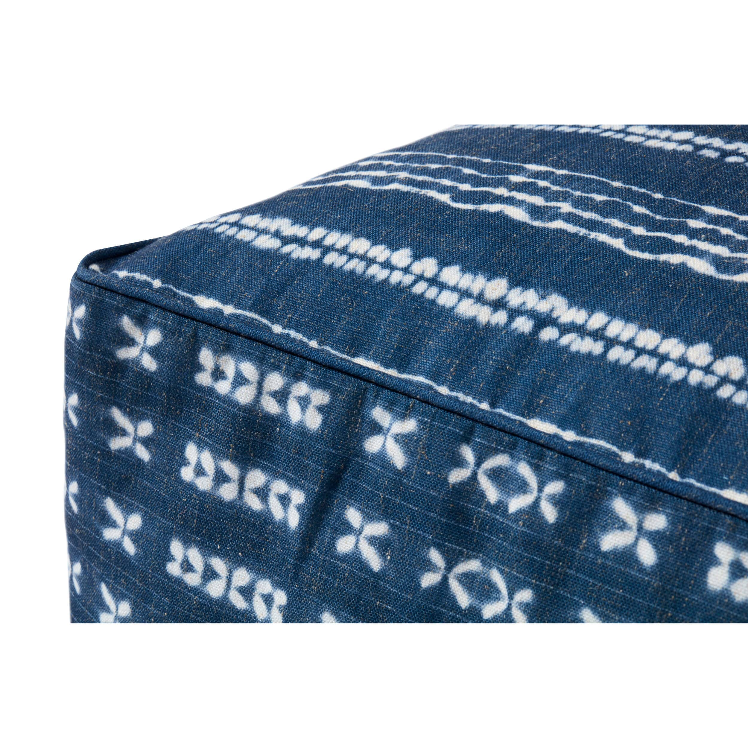 Loloi Pouf PF0007, Indigo/Ivory - Image 2