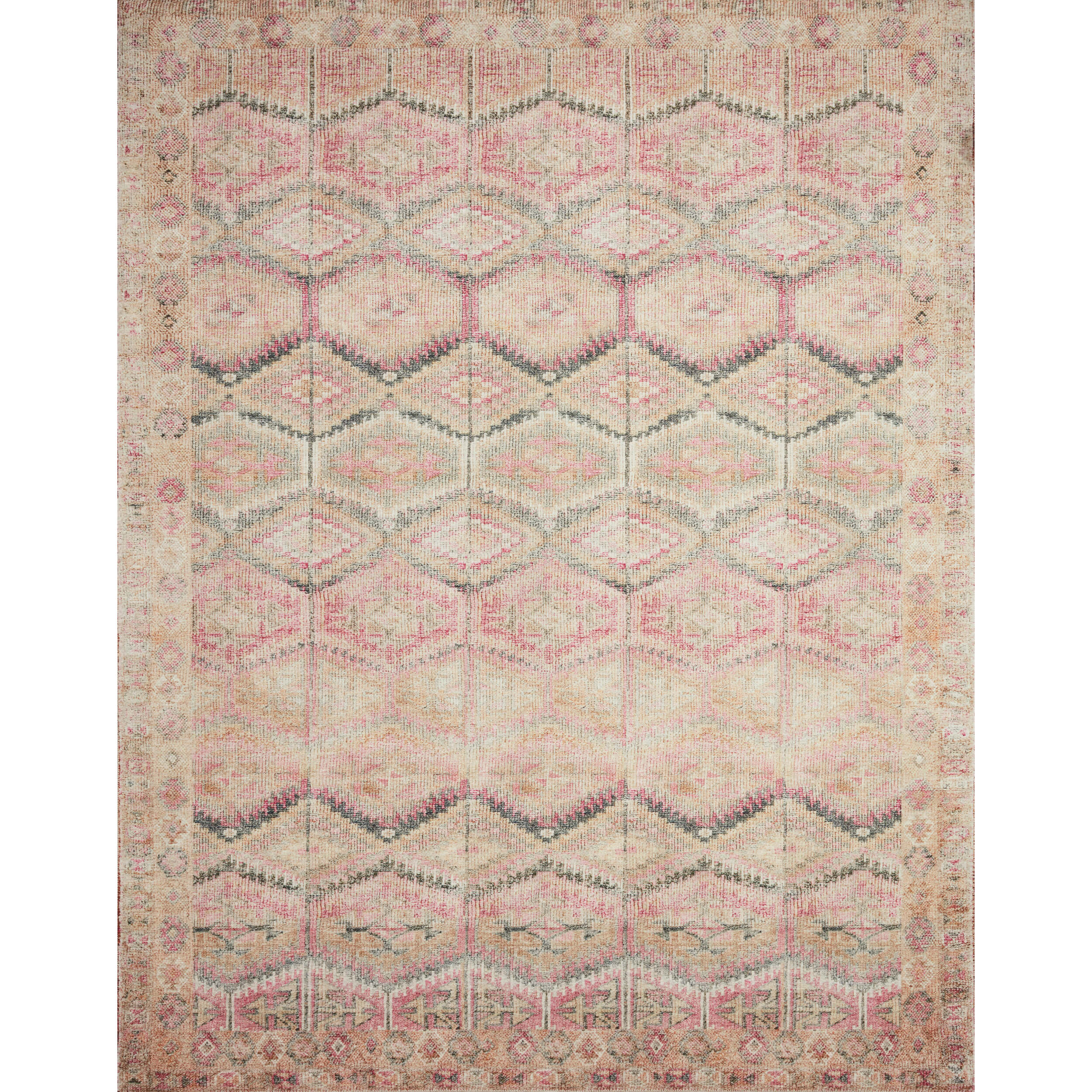 Loloi Rug Layla LAY-17, Pink/Lagoon