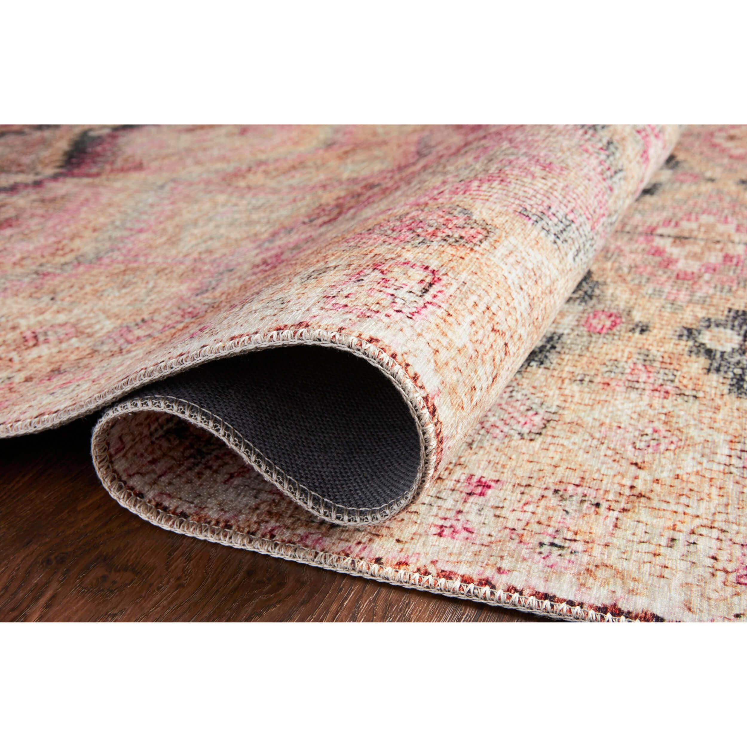 Loloi Rug Layla LAY-17, Pink/Lagoon - Image 3