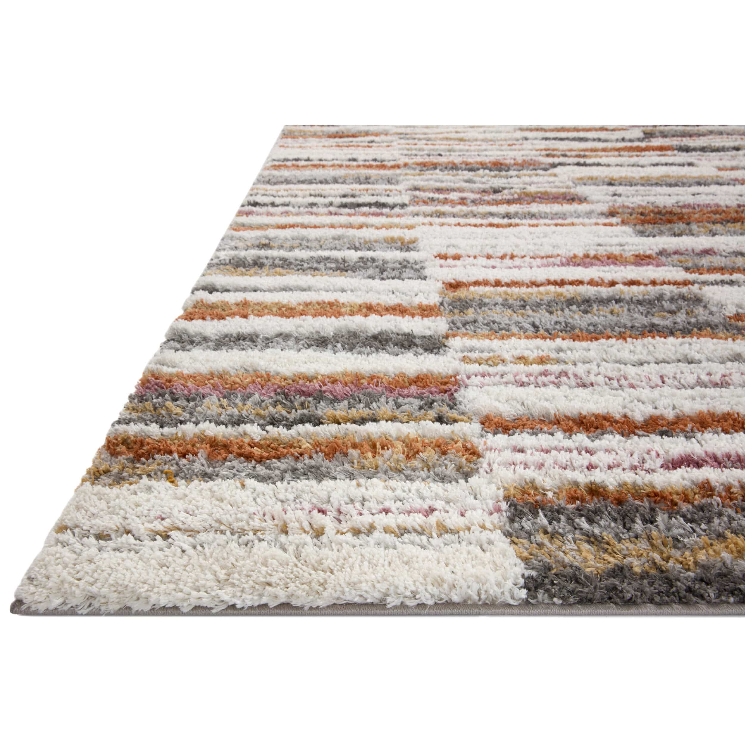 Loloi Rug Levitt Shag LEV-03, Ivory/Sunset - Image 2