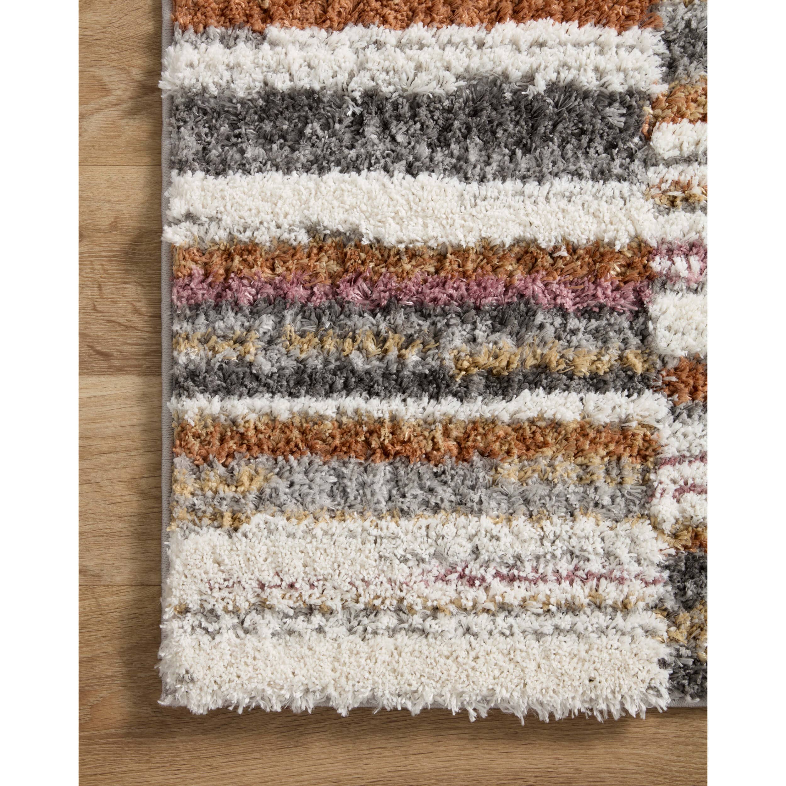Loloi Rug Levitt Shag LEV-03, Ivory/Sunset - Image 3