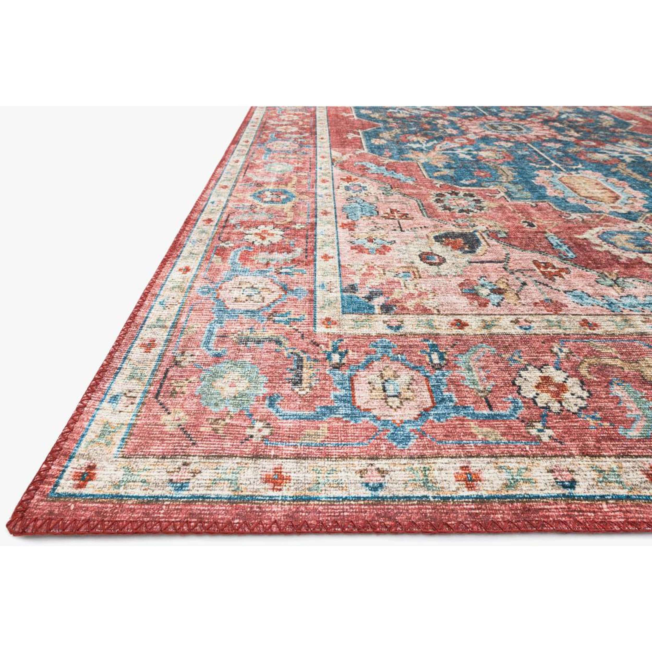Loloi Rug Skye SKY-05, Brick/Ocean - Image 2
