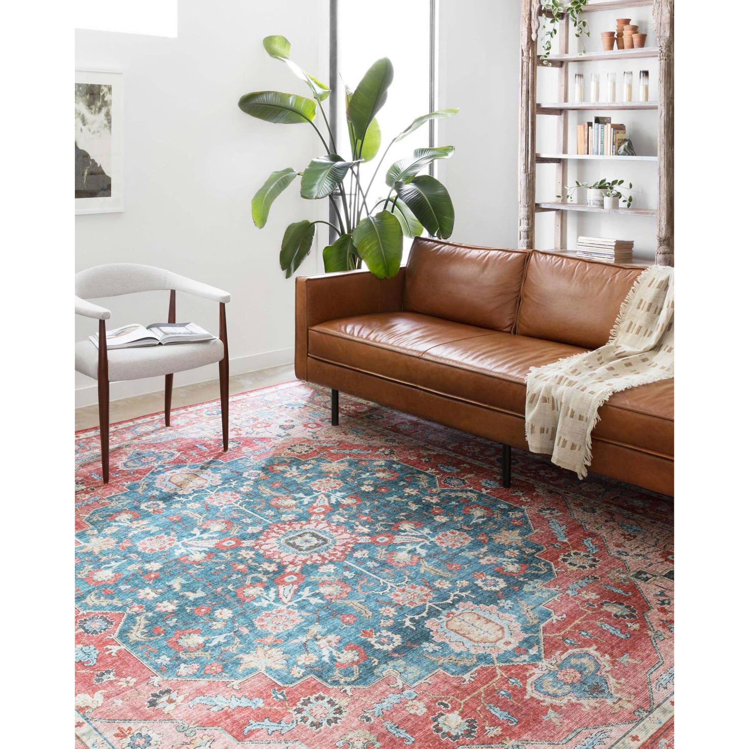 Loloi Rug Skye SKY-05, Brick/Ocean - Image 8