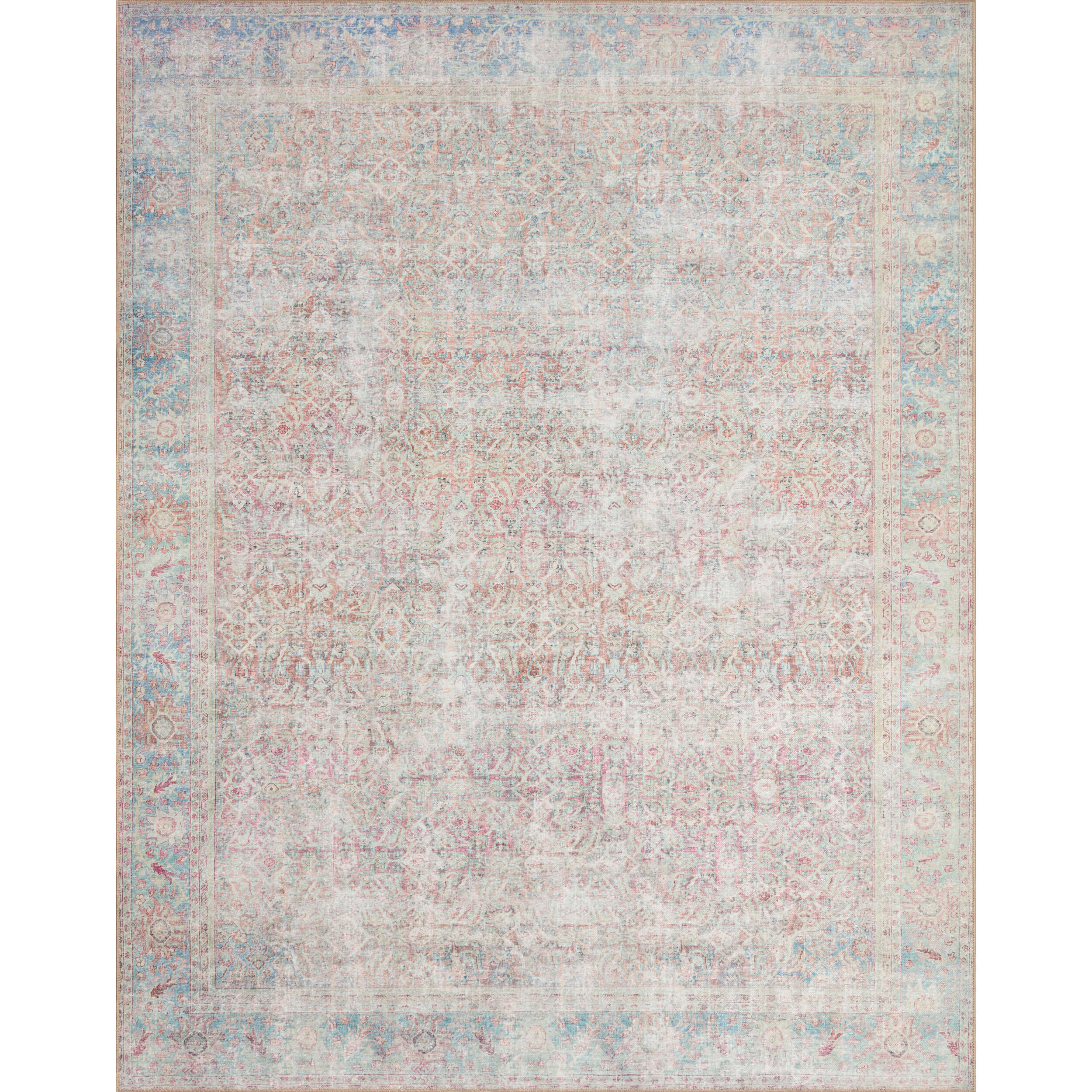 Loloi Rug Wynter, WYN-04, Red/Teal