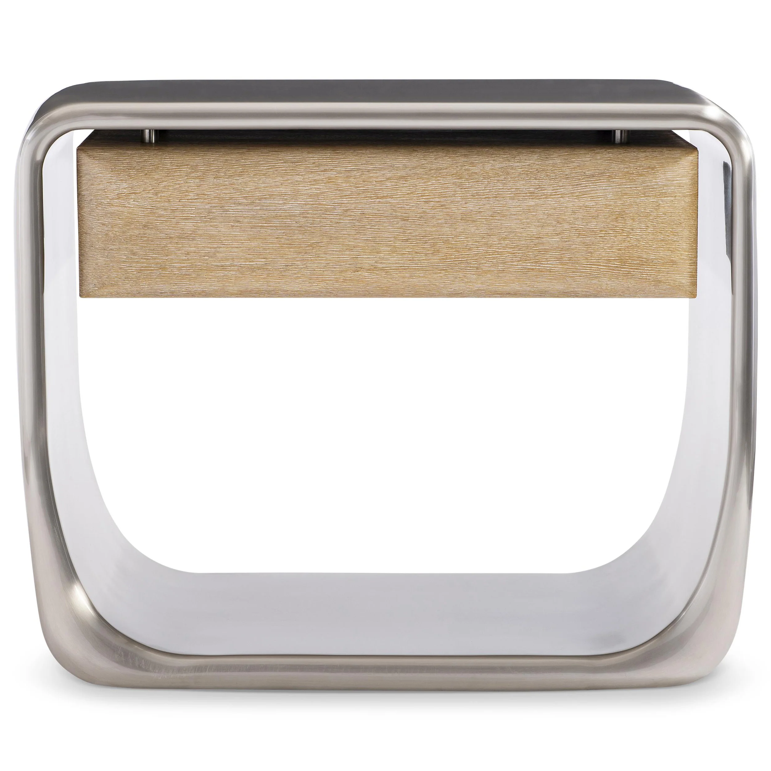 Lomond Nightstand, Brushed Stainless - Image 4