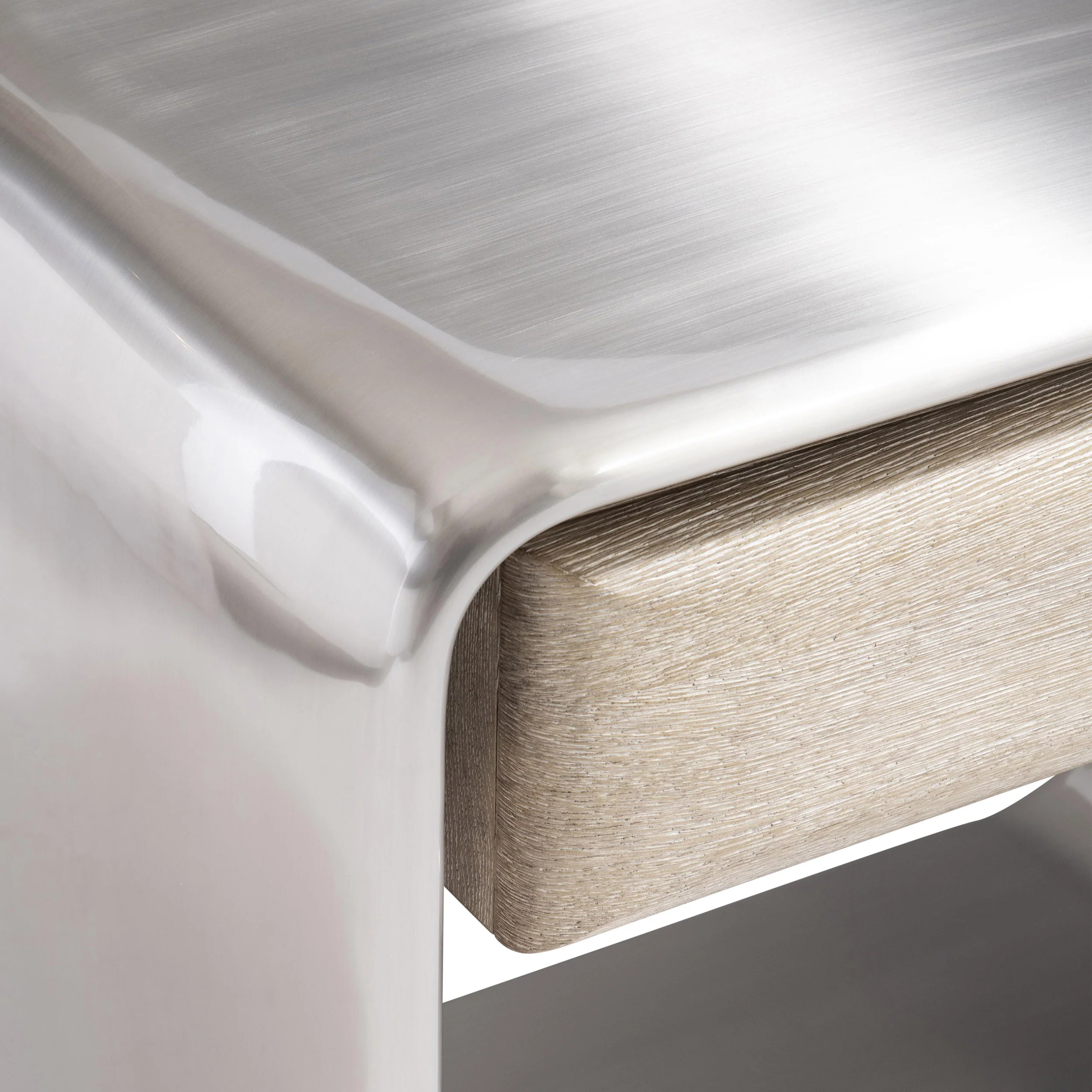 Lomond Nightstand, Brushed Stainless - Image 6