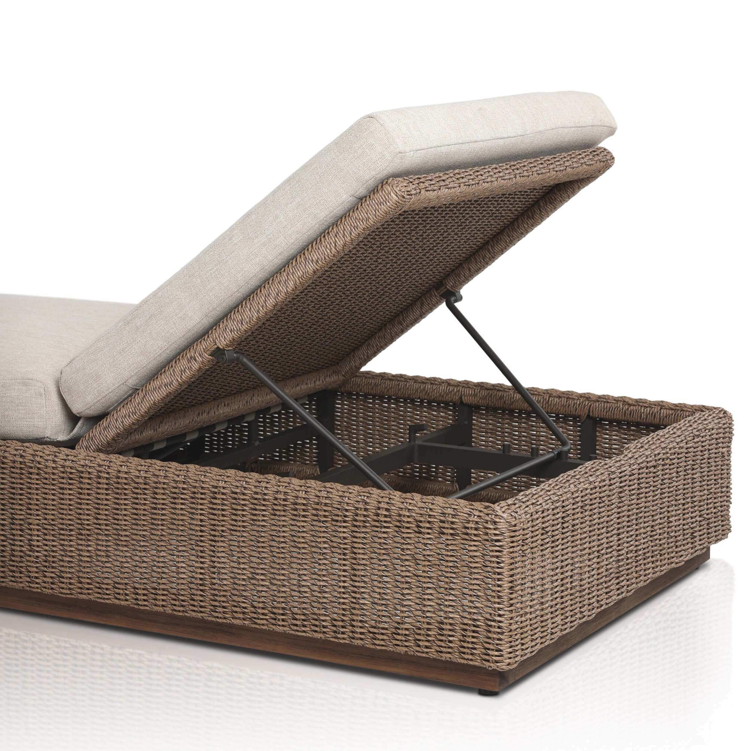 Lorelei Outdoor Chaise, Alessi Buff by Four Hands - Image 5