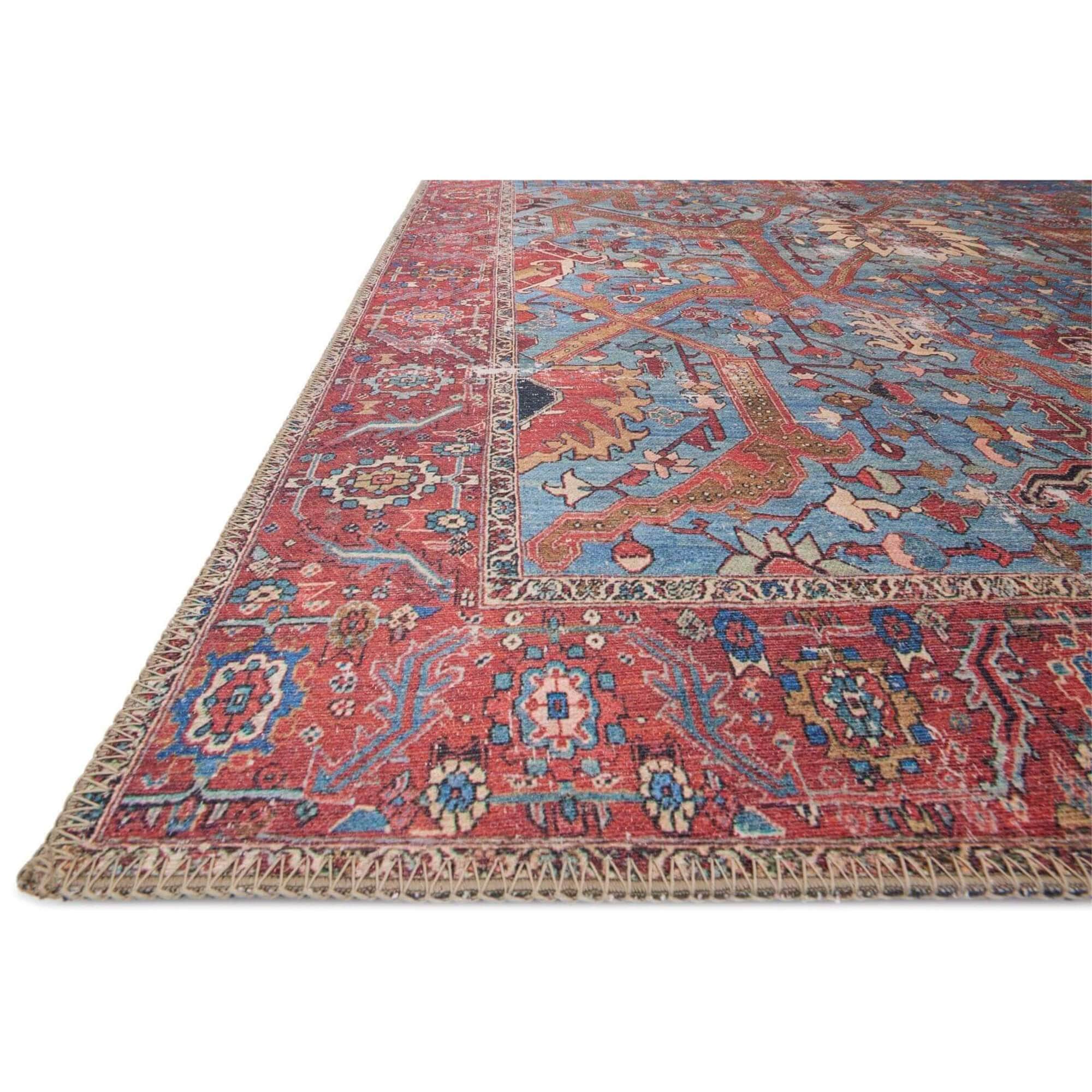 Loloi Rug Loren LQ-10 Blue/Red - Image 2