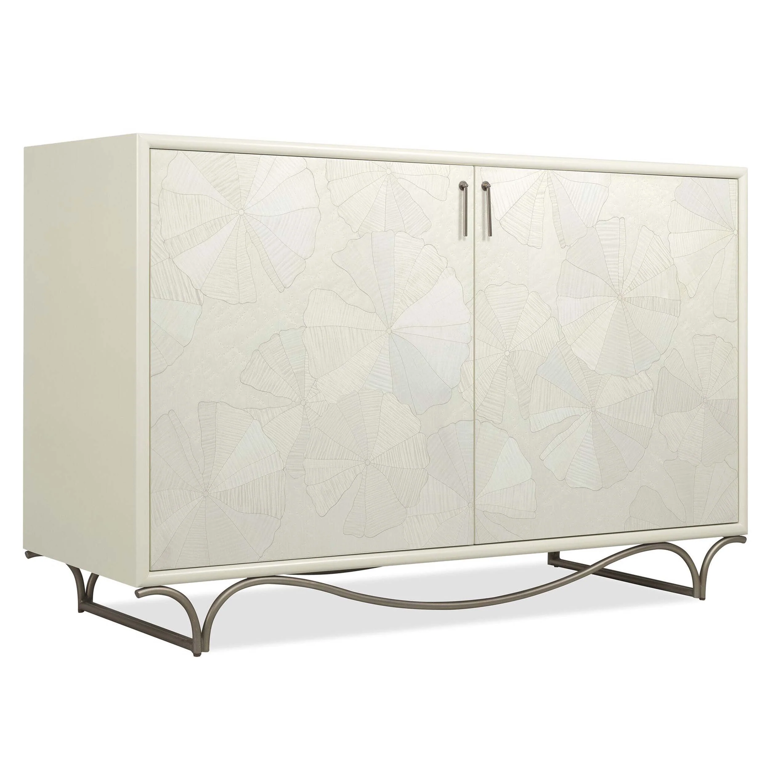 White Lotus Hall Chest, White