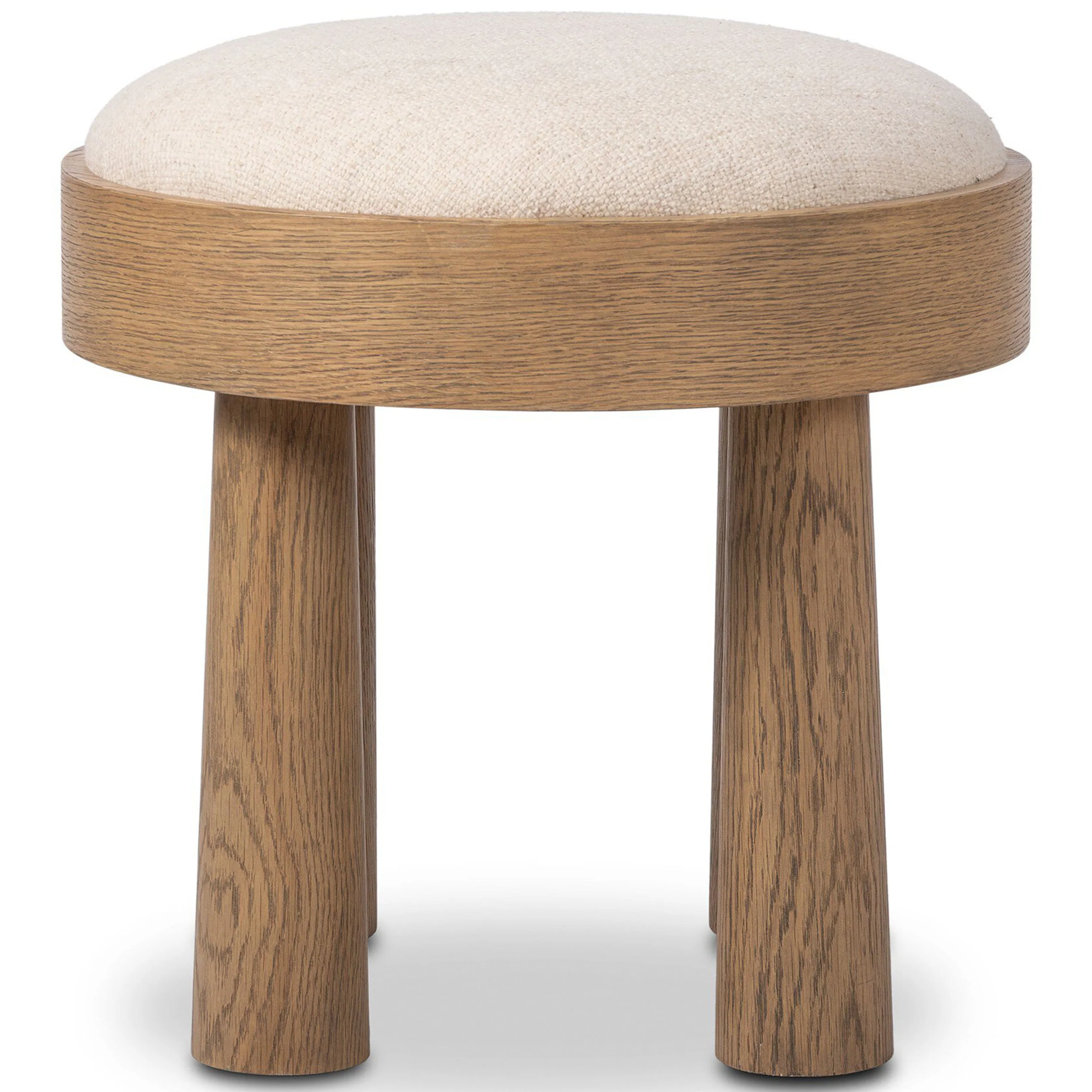 Louise Accent Stool, Thames Cream by Four Hands - Image 2