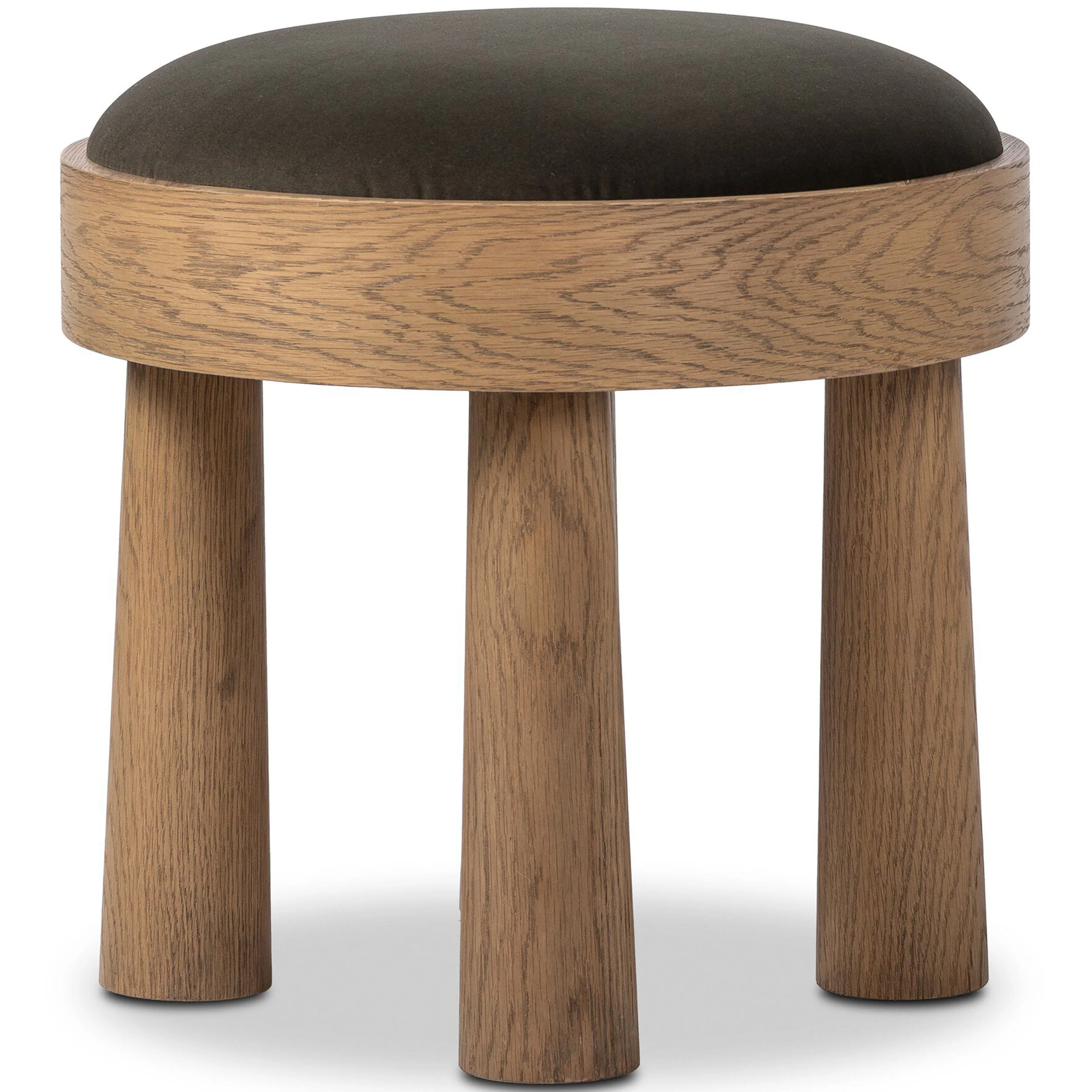 Louise Accent Stool, Velvet Loden by Four Hands - Image 3