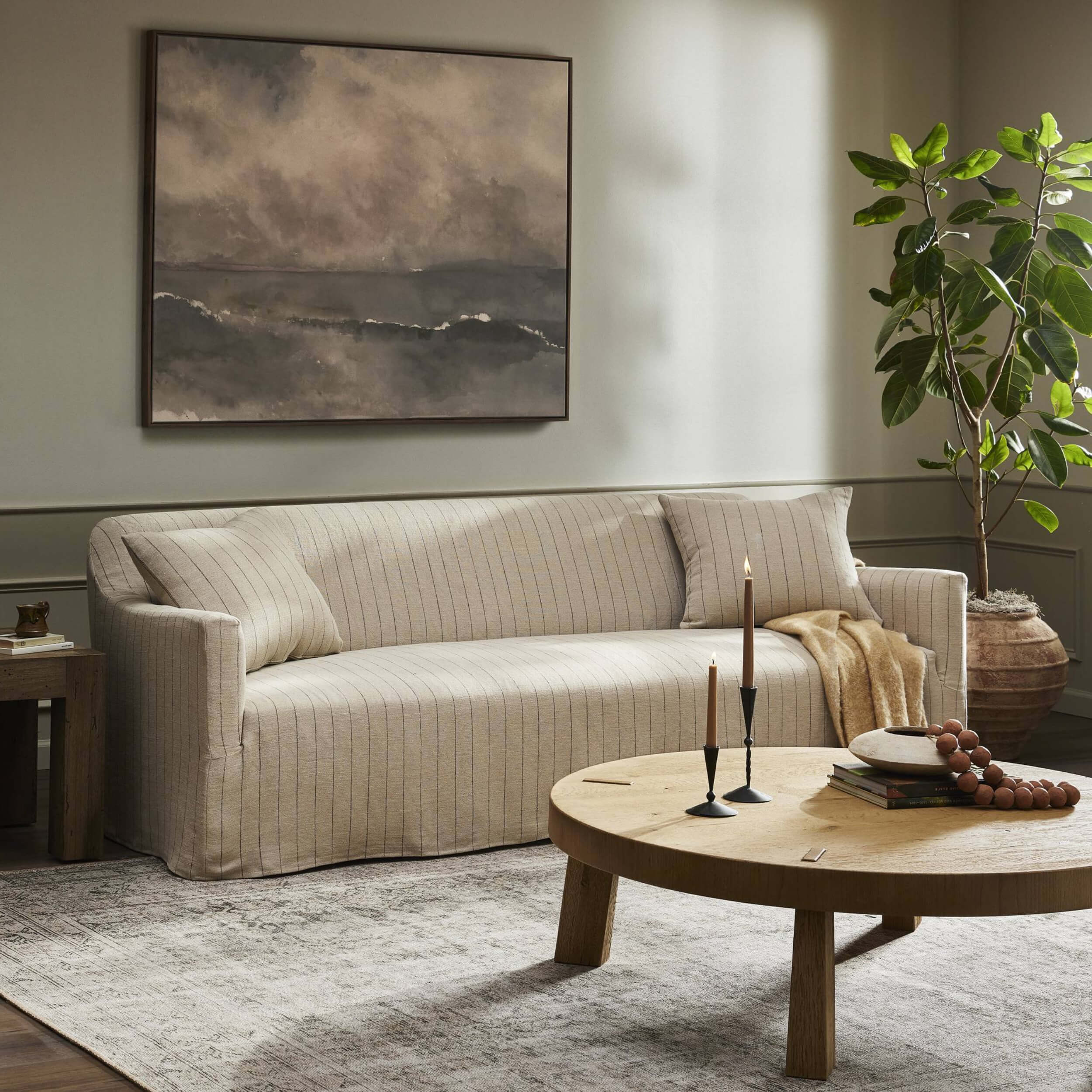 Lowell Slipcover Sofa, Lavon Flint by Amber Lewis x Four Hands - Image 4