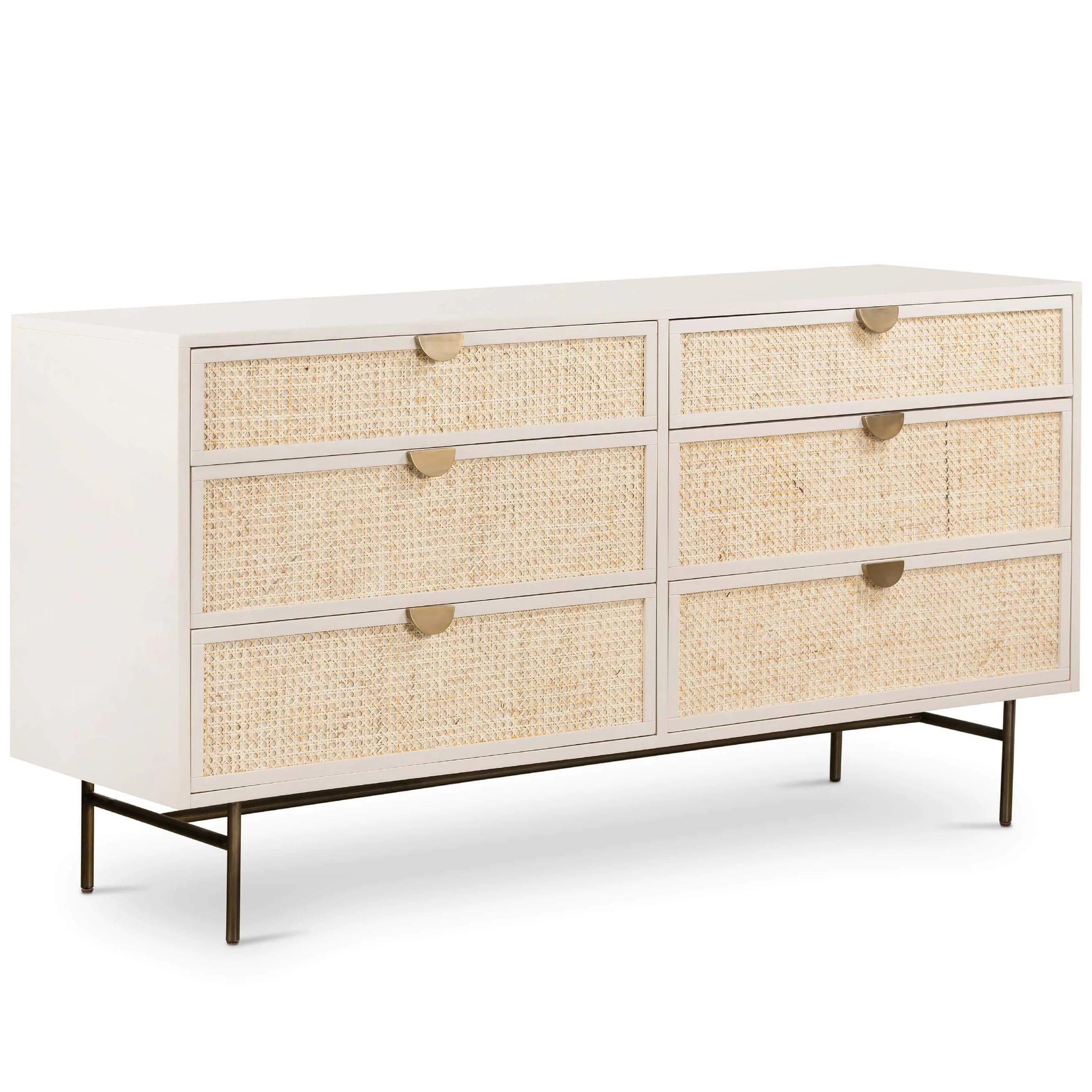 Luella 6 Drawer Dresser, Matte Alabaster by Four Hands