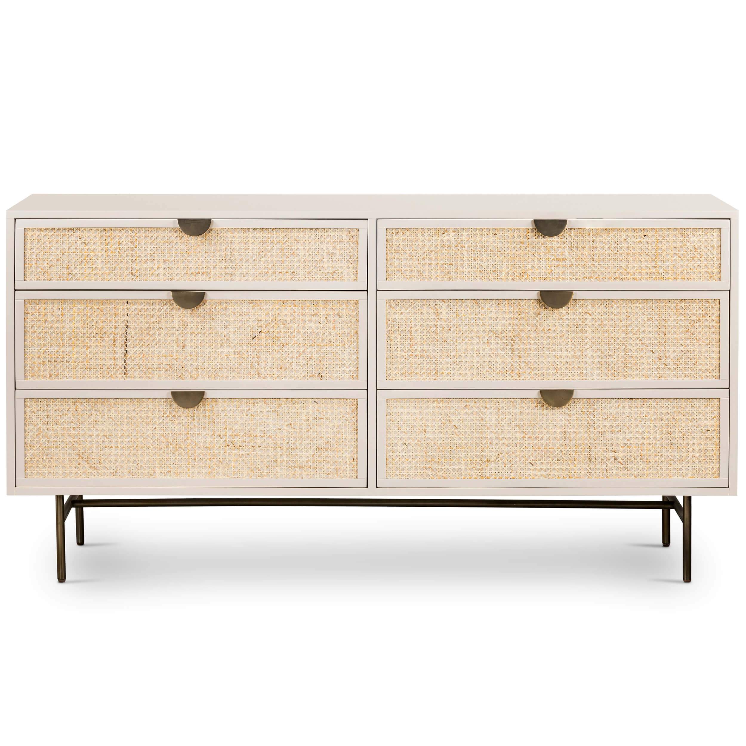 Luella 6 Drawer Dresser, Matte Alabaster by Four Hands - Image 2