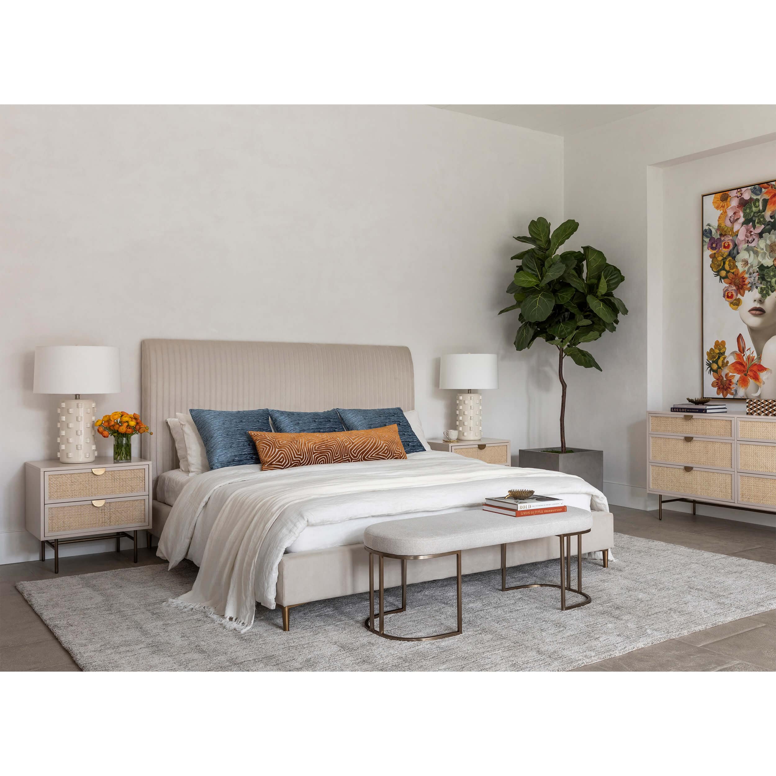 Luella Nightstand, Matte Alabaster by Four Hands - Image 8
