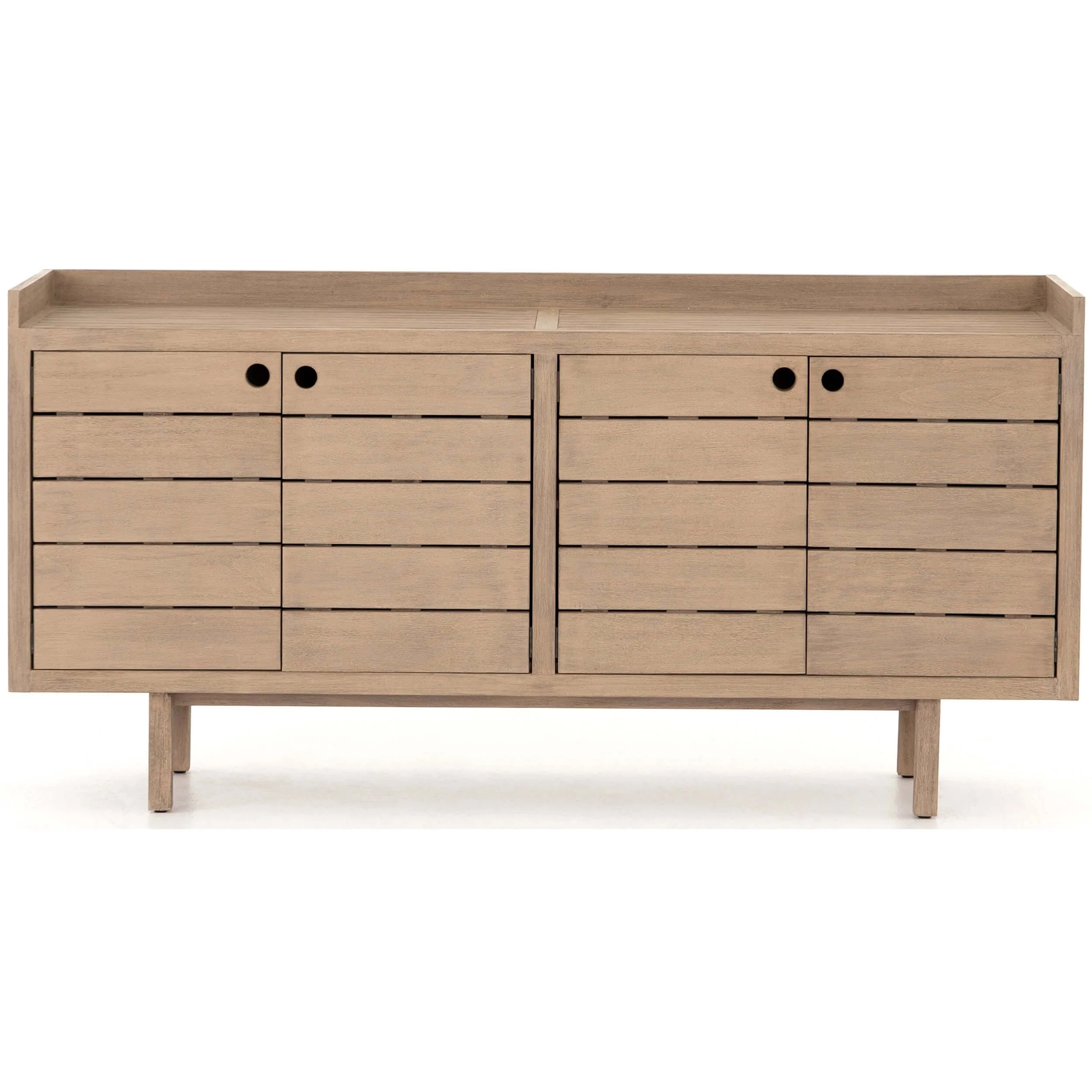 Lula Outdoor Sideboard, Washed Brown by Four Hands - Image 3