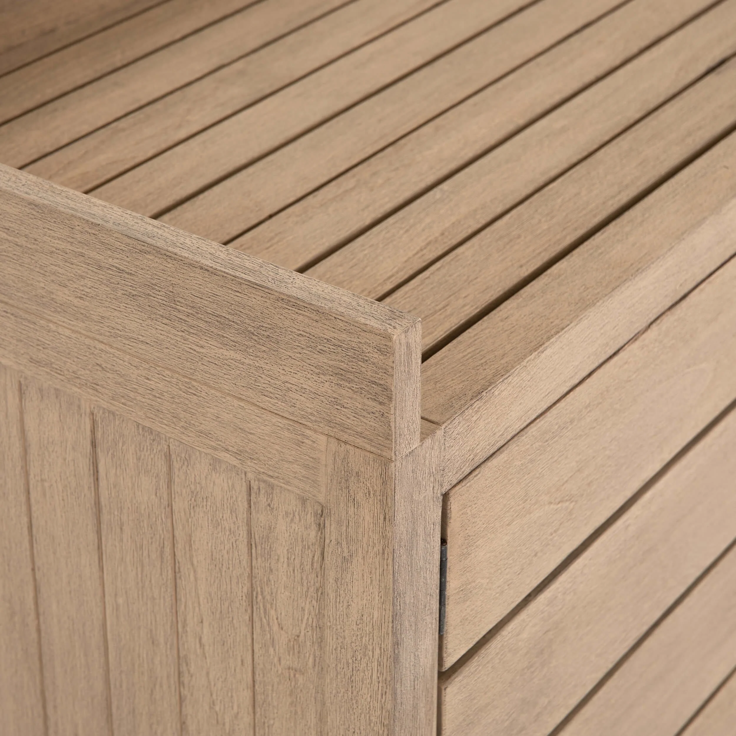 Lula Outdoor Sideboard, Washed Brown by Four Hands - Image 6