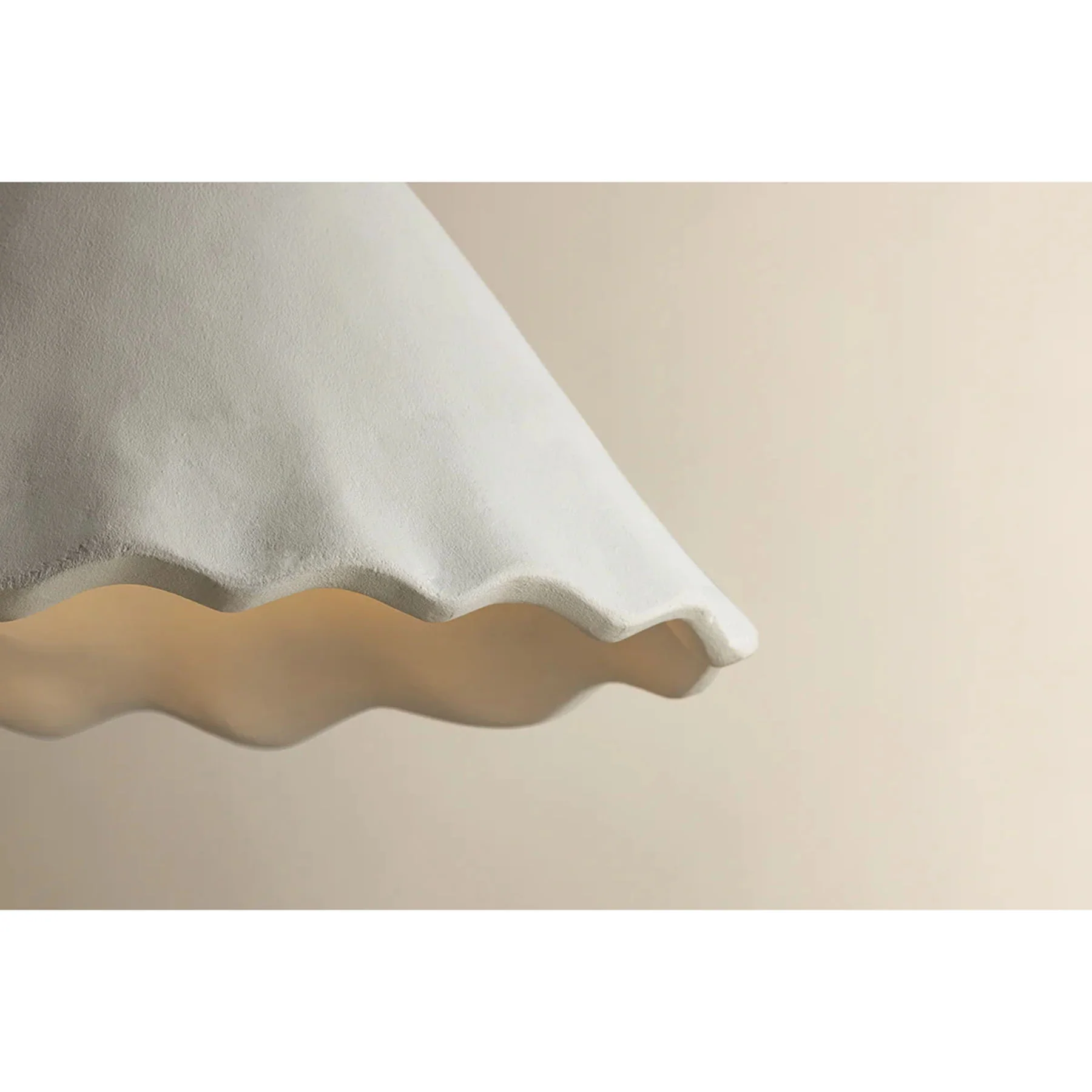 Lulu Pendant, Aged Brass/White Plaster - Image 4
