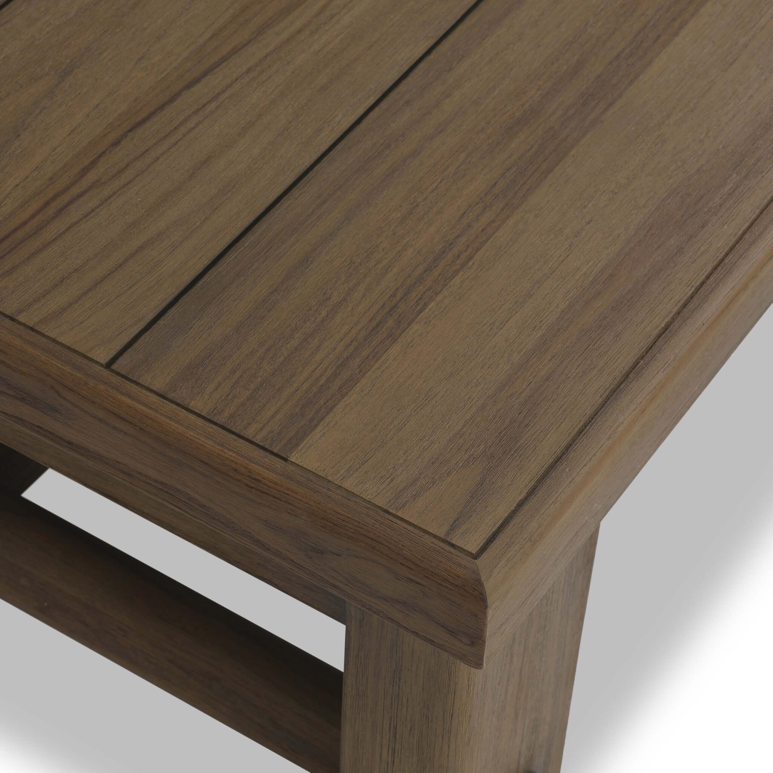 Lumi Outdoor Coffee Table, Toasted Brown by Amber Lewis x Four Hands - Image 4