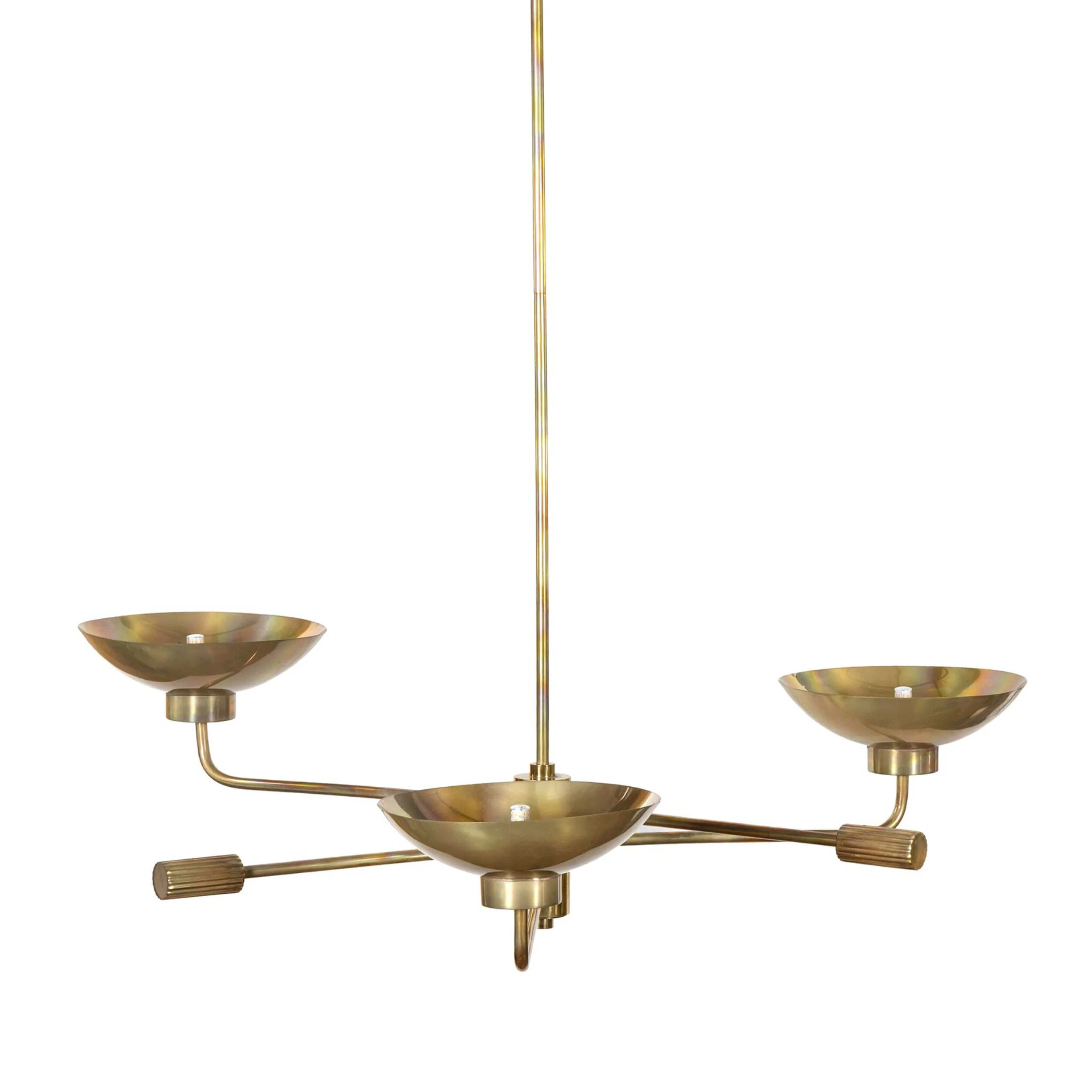 Lund Chandelier, Burnt Brass by Four Hands