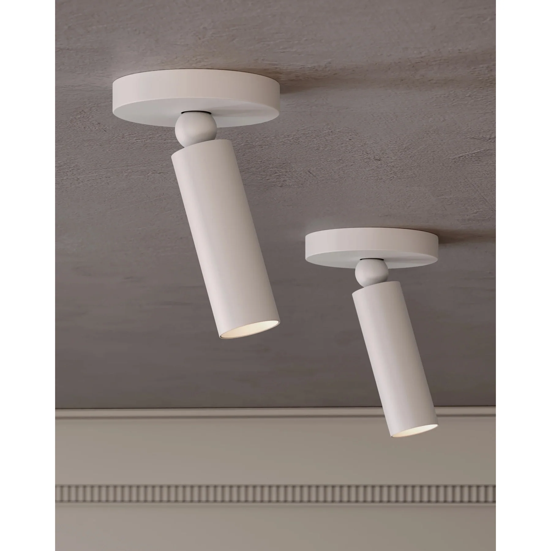 Luxe Pivot Flush Mount, White - Image 3