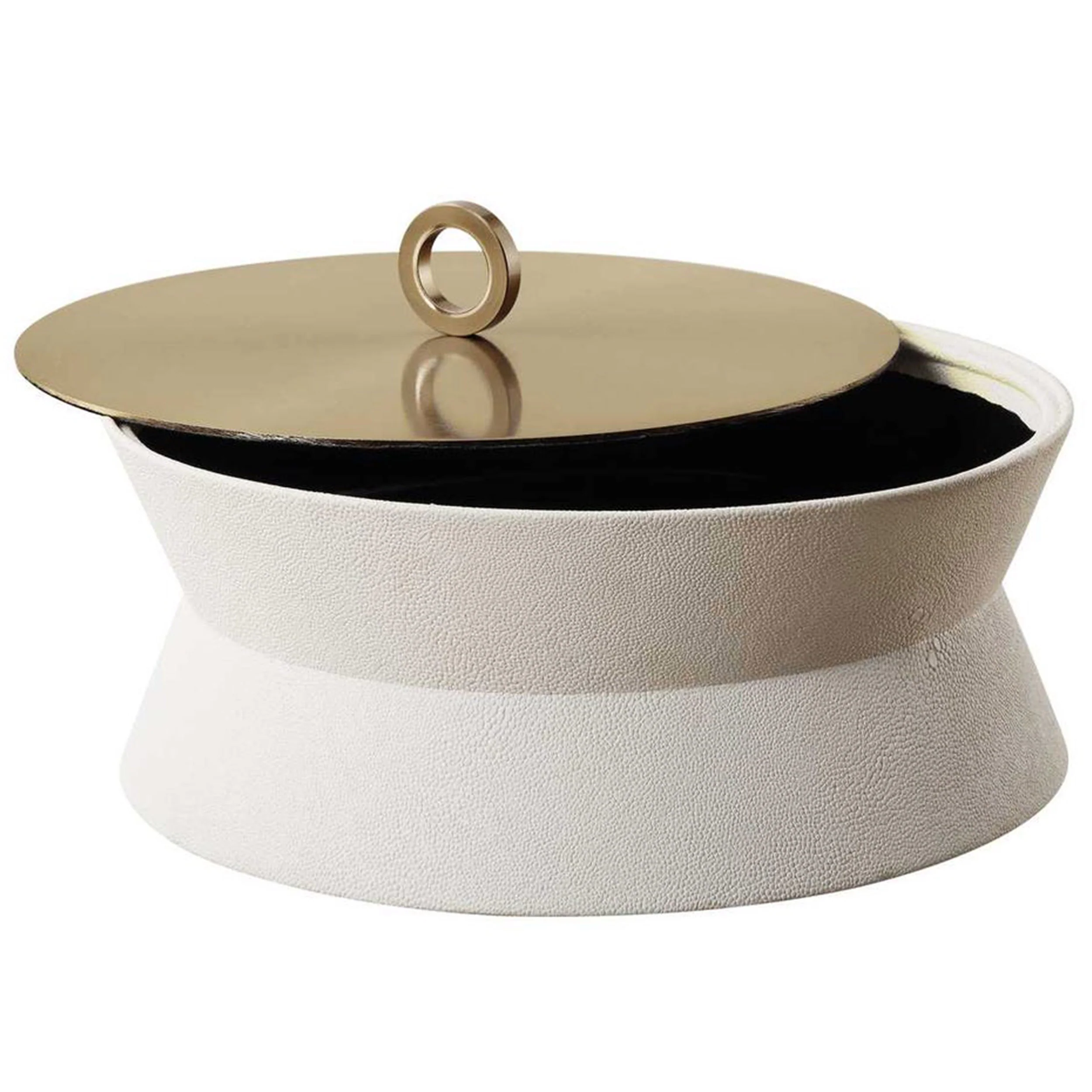 Luxe, Round Box, White - Image 2