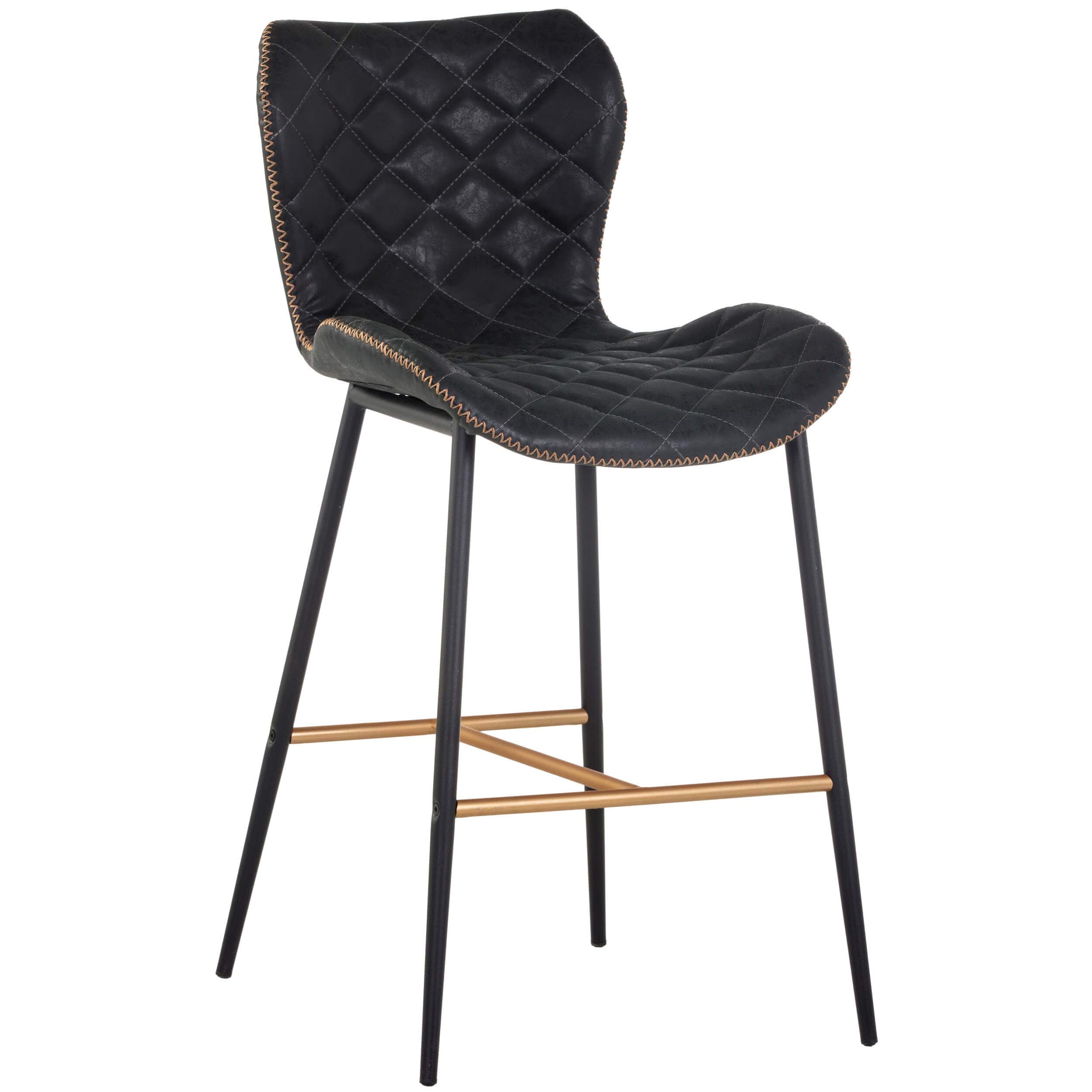 Lyla Bar & Counter Stool, Antique Black, Set of 2