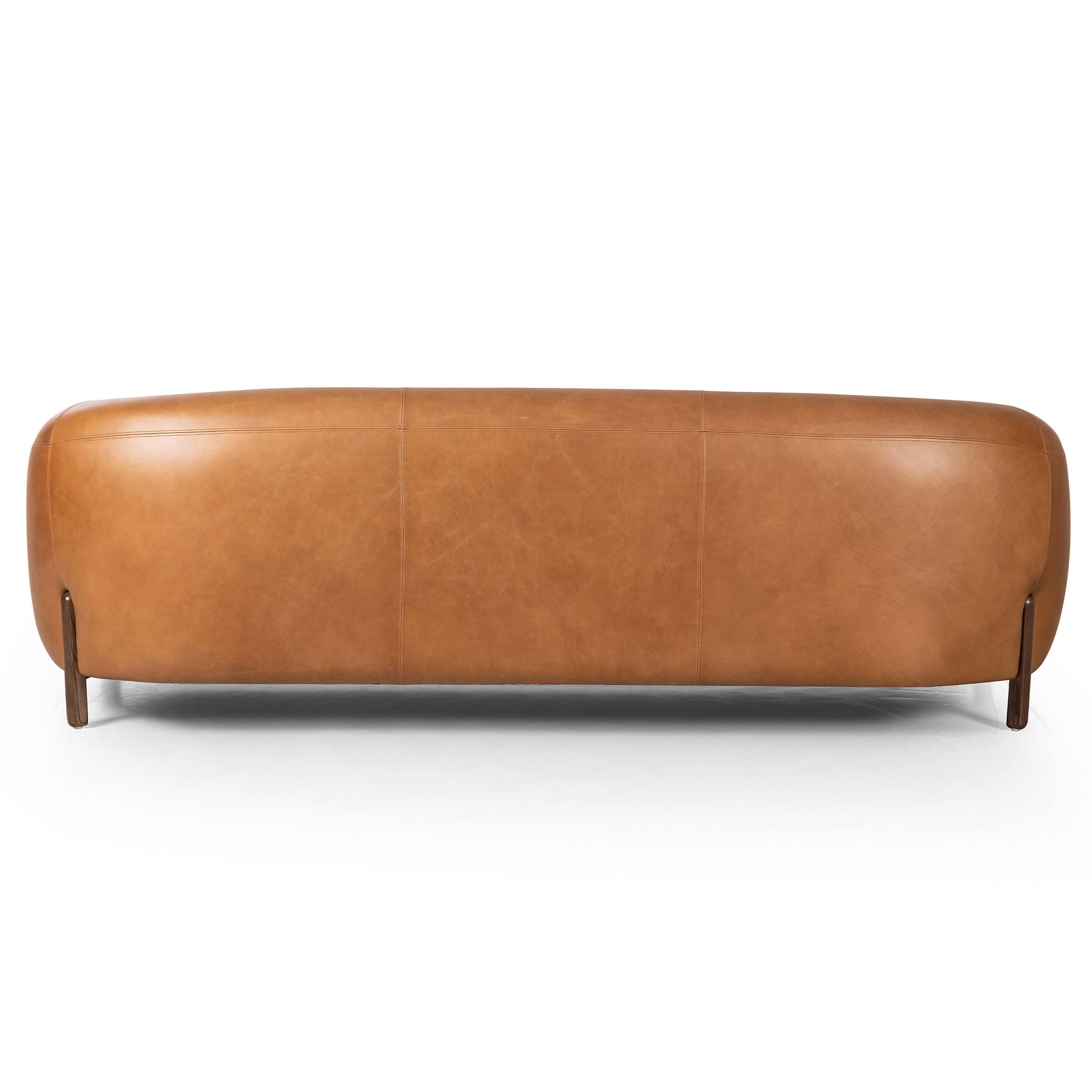 Lyla 86" Leather Sofa, Valencia Camel - Image 4