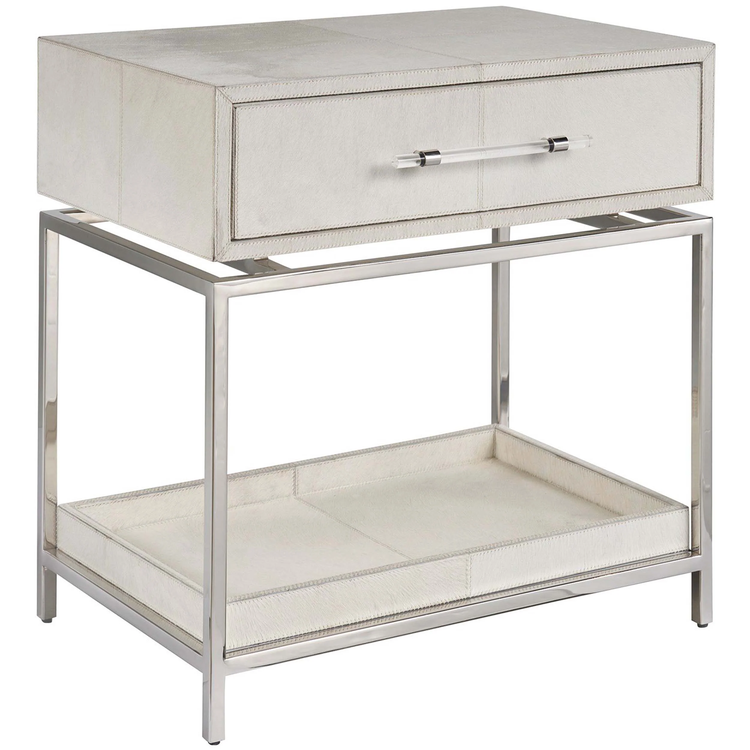 Lyra 1 Drawer Nightstand, Gray