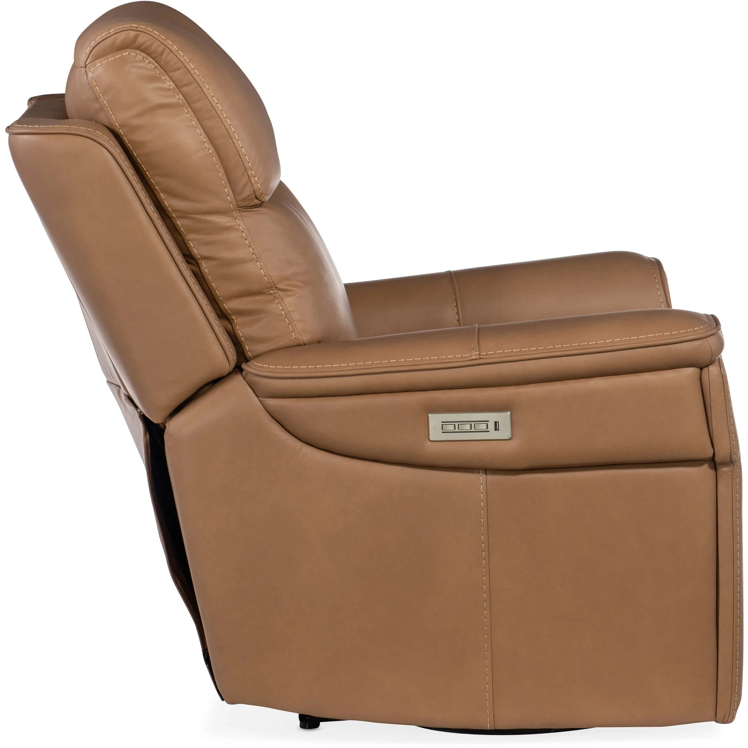 Lyra Leather Zero Gravity Power Recliner, Sahara Sandalwood - Image 3