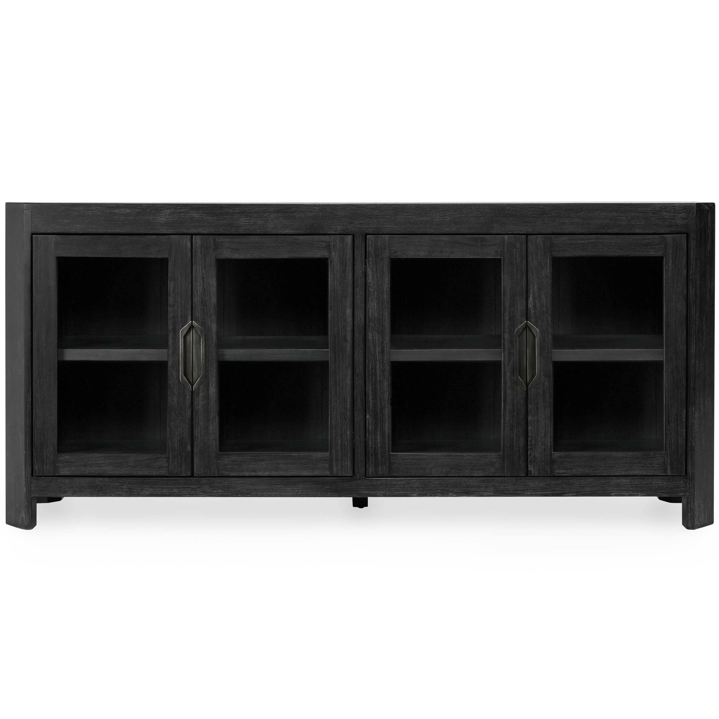 MacArthur 4 Door Cabinet, Aged Black - Image 2