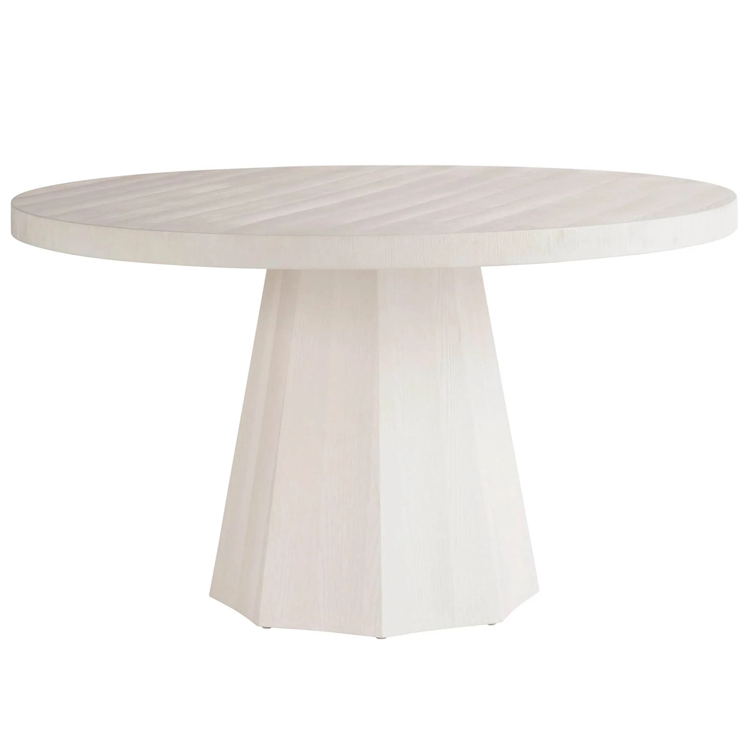 Mackinaw Round Dining Table, White Sand