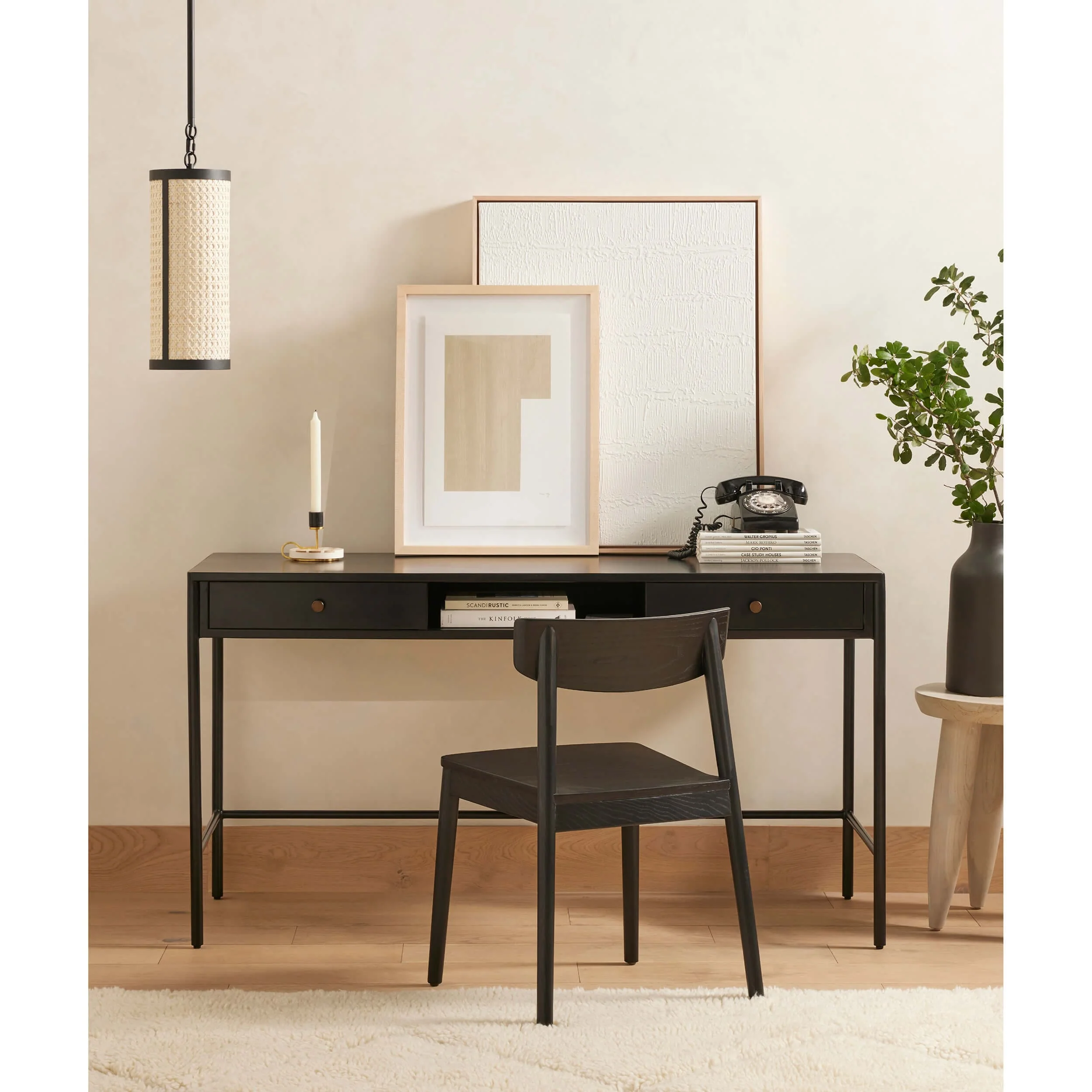 Maddie Dining Chair, Black, Set of 2 by Four Hands - Image 5