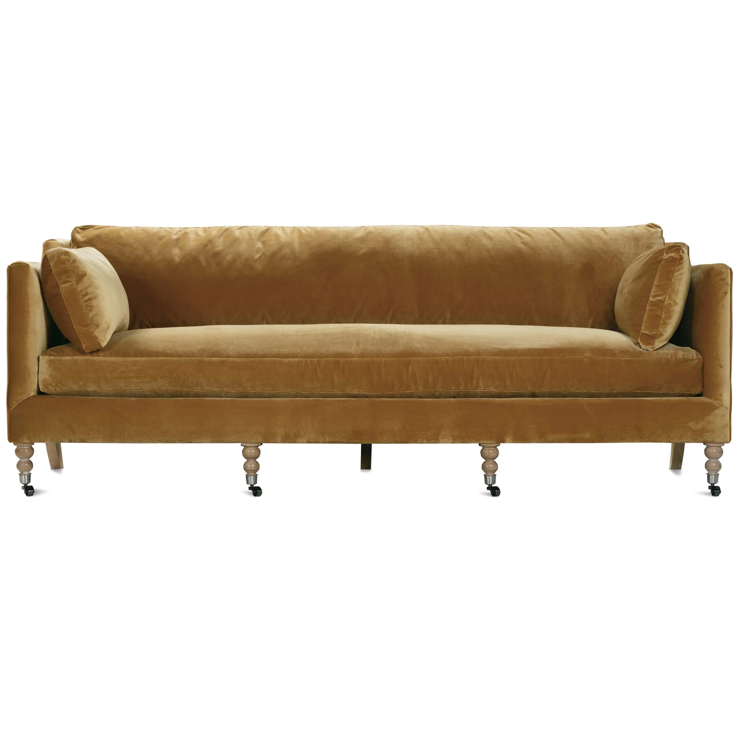Madeline QS Sofa, Antiqued Amber