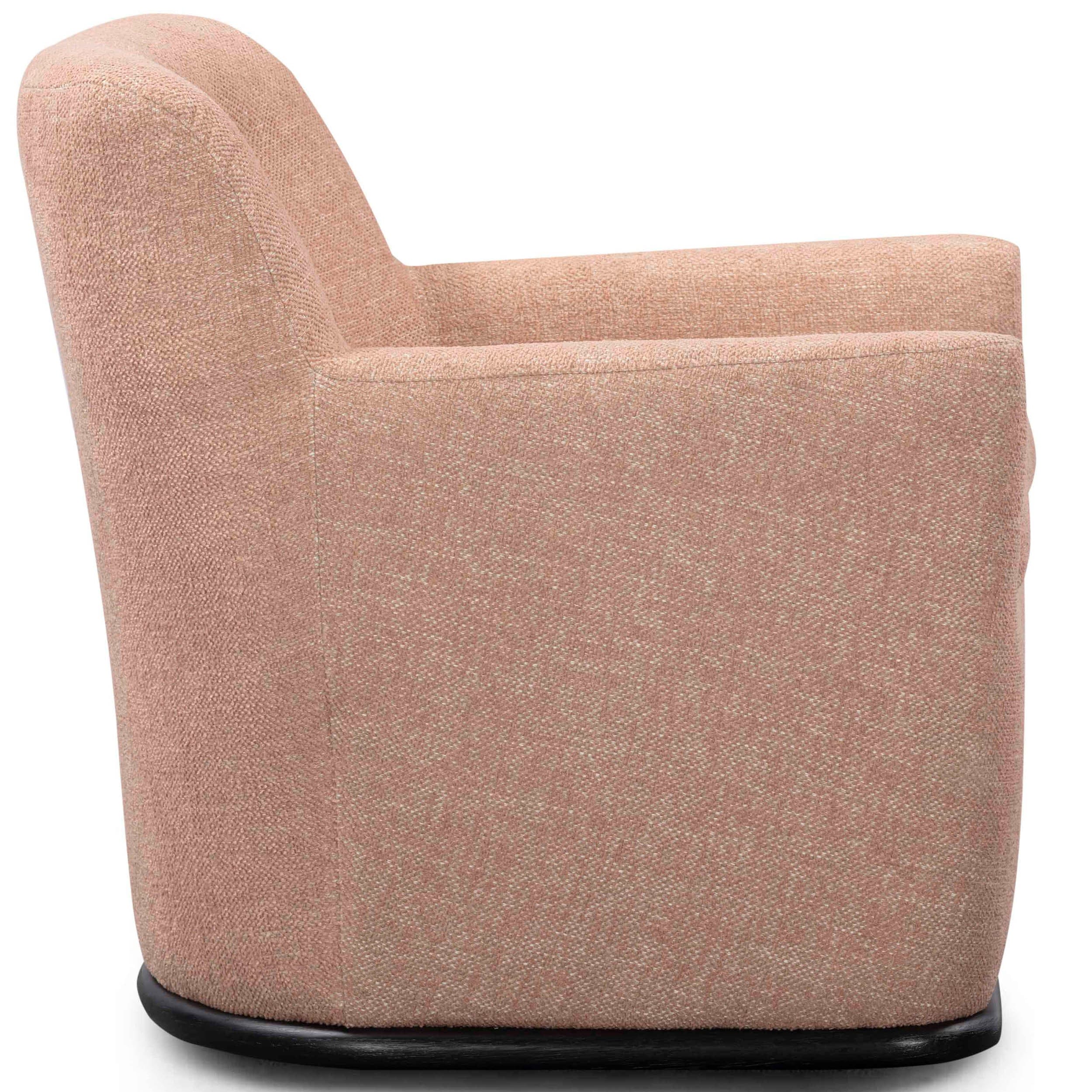 Mado Swivel Chair, Peach - Image 3