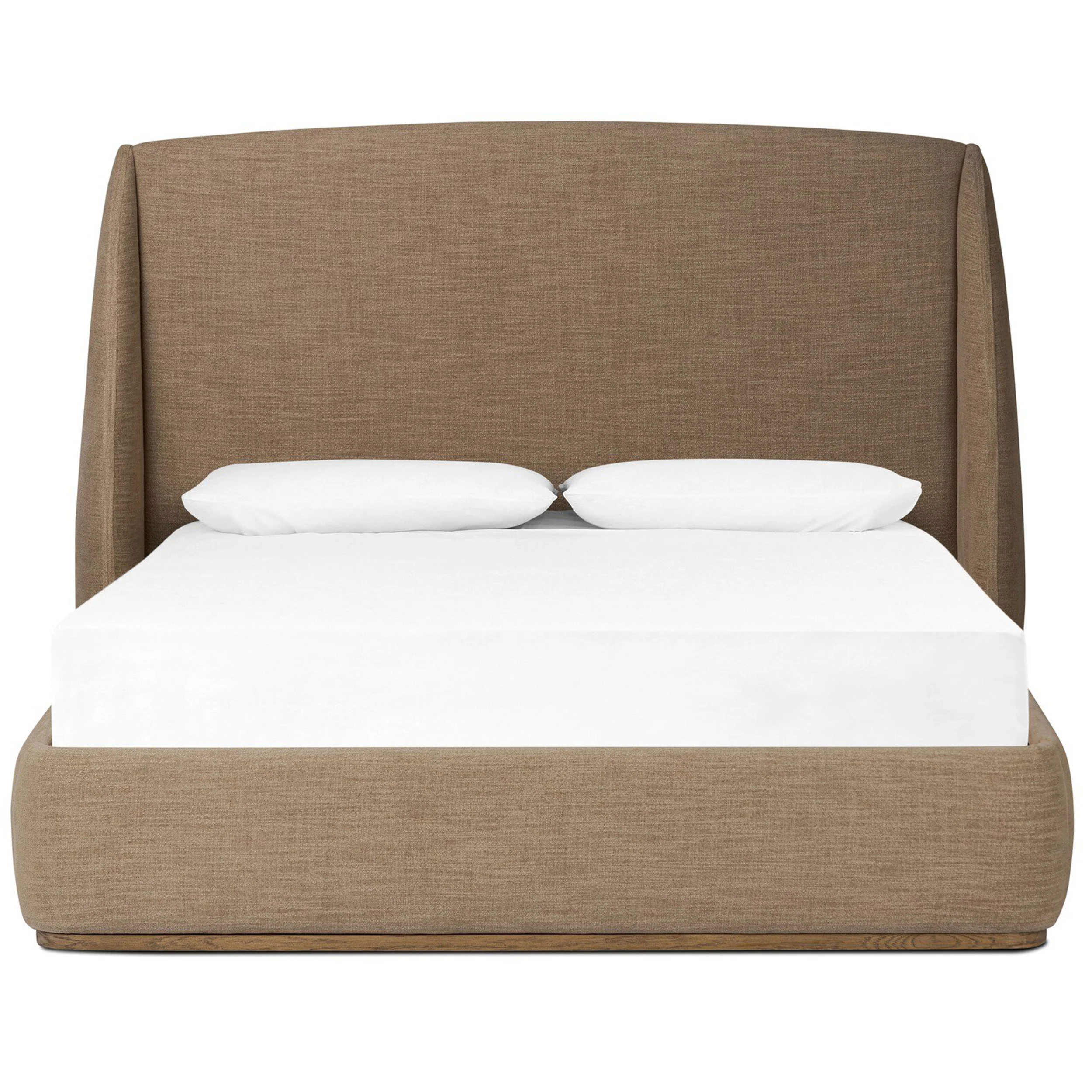 Maeve Bed, Laken Taupe by Four Hands - Image 2