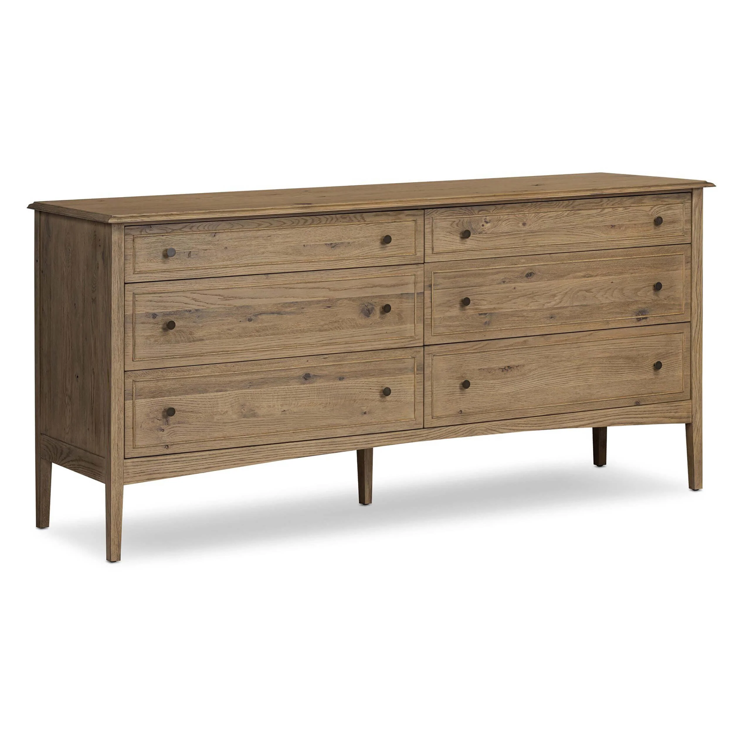 Maggie 6 Drawer Dresser, Aged Smoked Oak by Four Hands