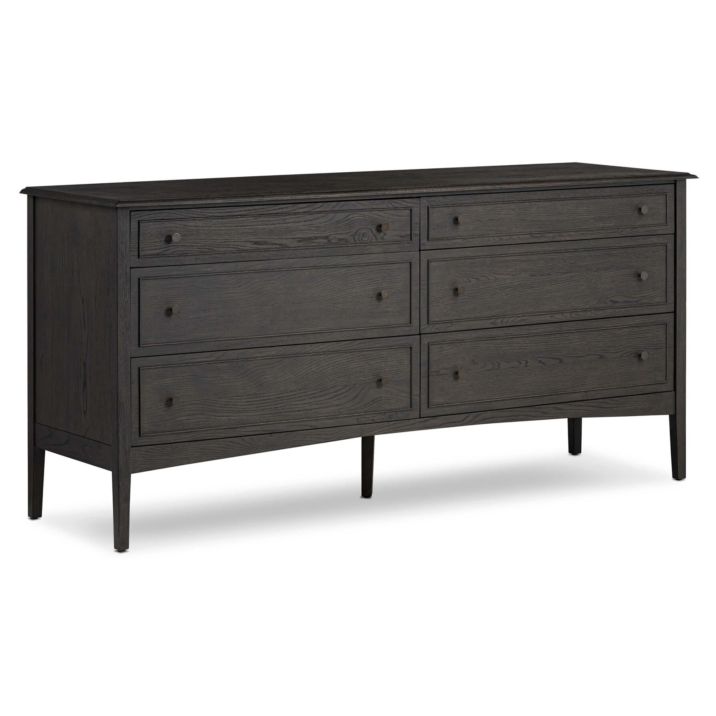 Maggie 6 Drawer Dresser, Smoked Black by Four Hands