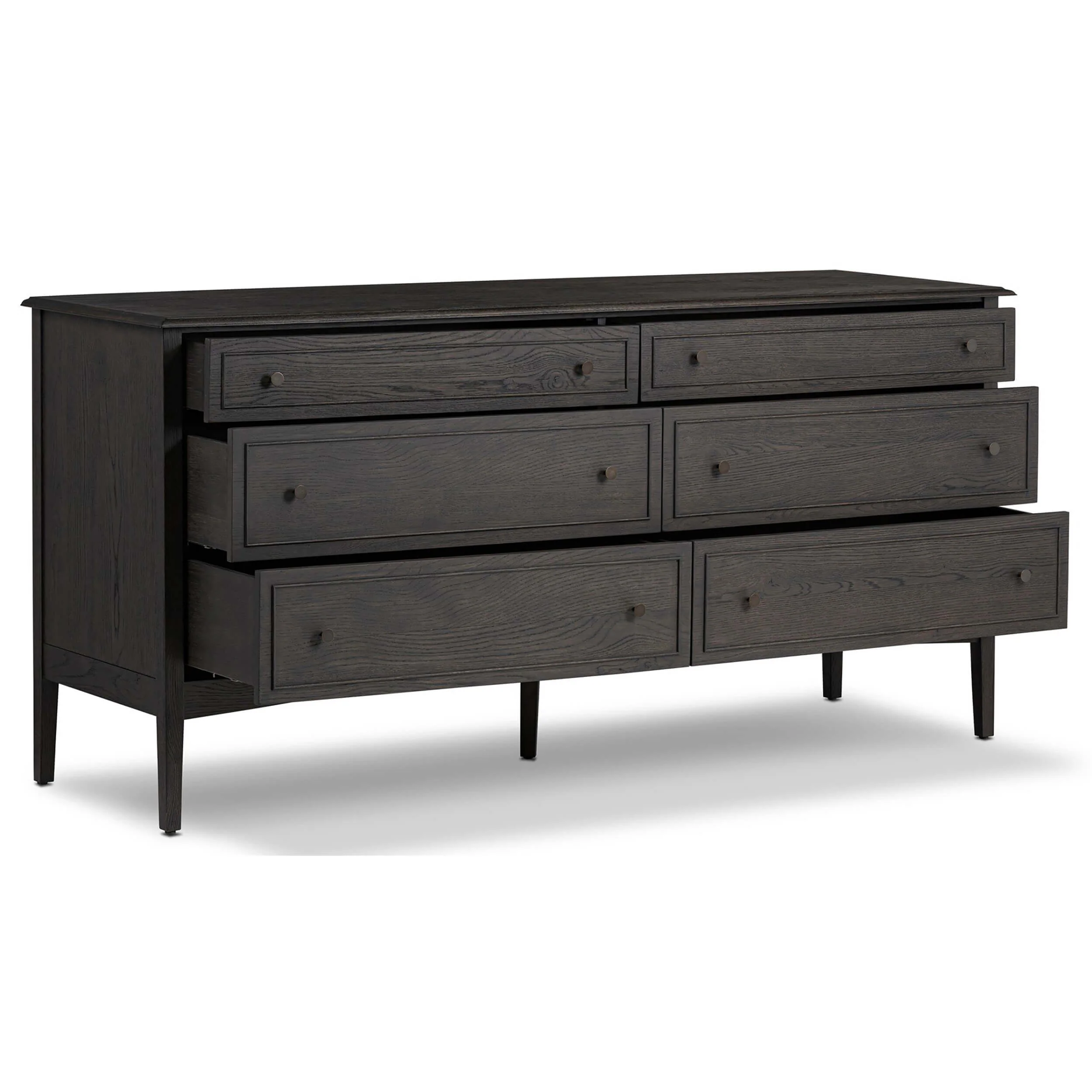 Maggie 6 Drawer Dresser, Smoked Black by Four Hands - Image 4