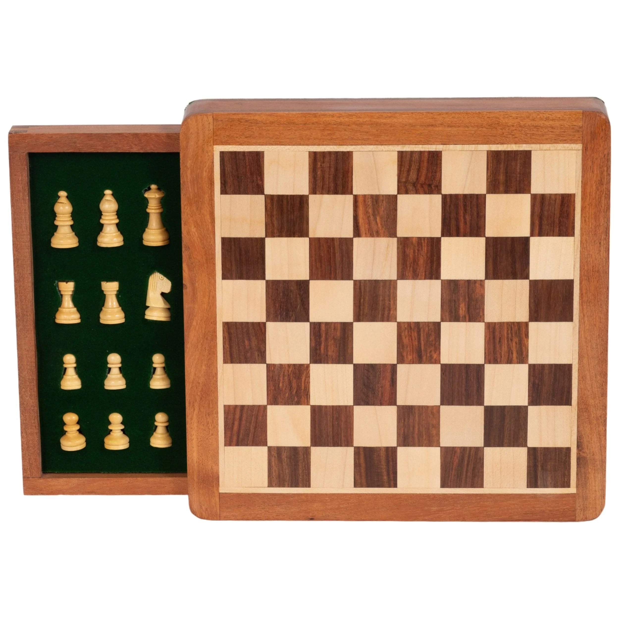 Magnetic Chess Set, Natural - Image 4
