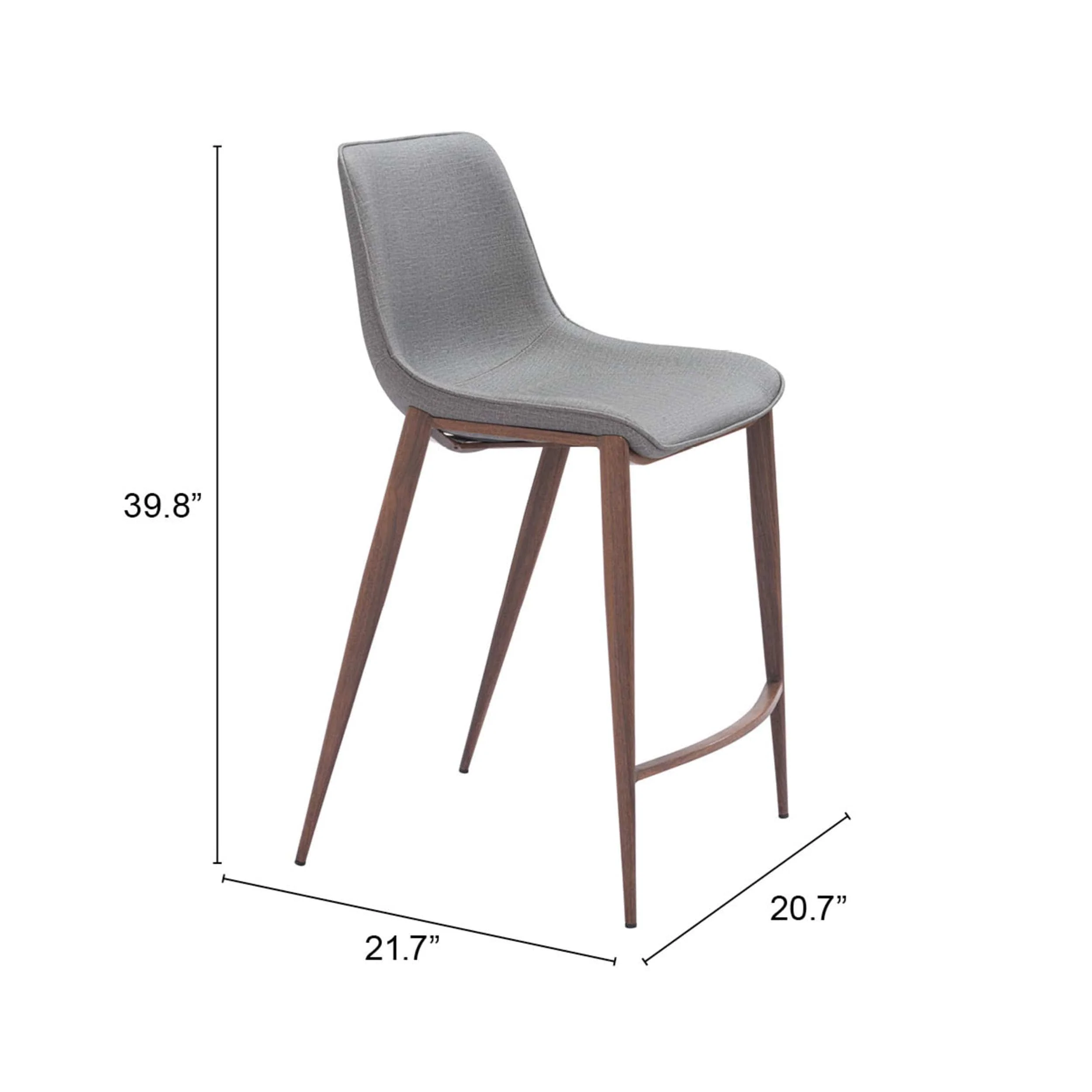 Magnus Counter Stool, Slate Gray, Set of 2 - Image 7