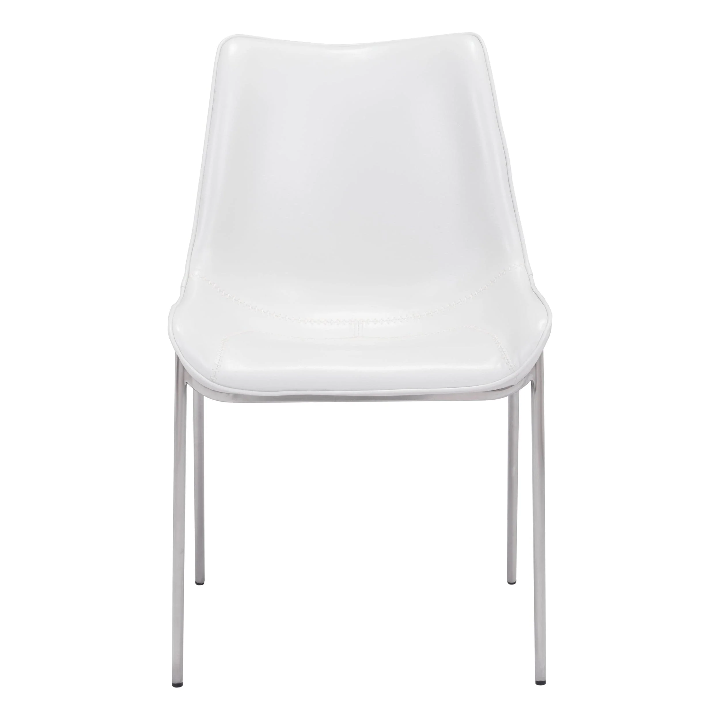 Magnus Dining Chair, White, Set of 2 - Image 2