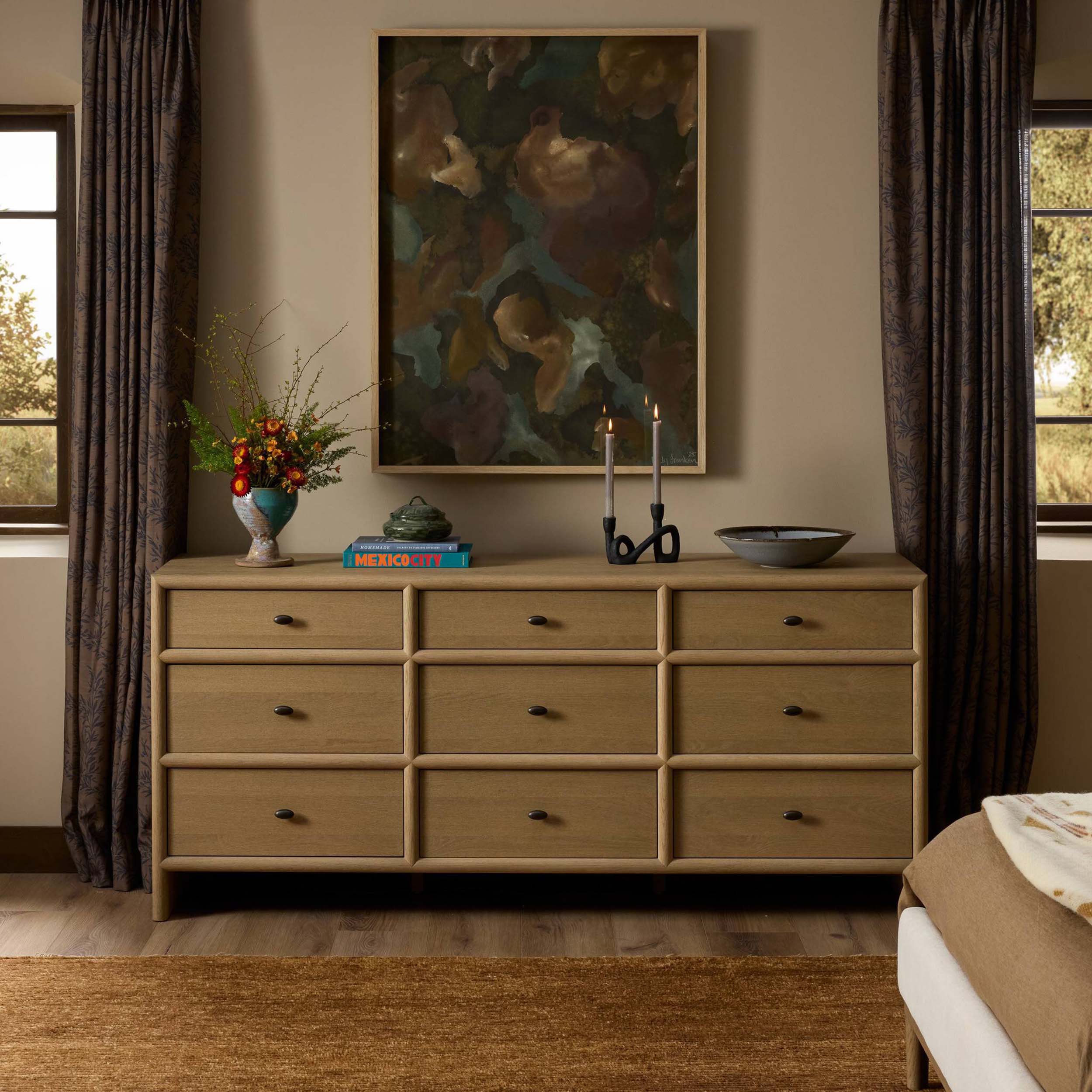 Analisa 9 Drawer Dresser, Sandy Oak by Four Hands - Image 8