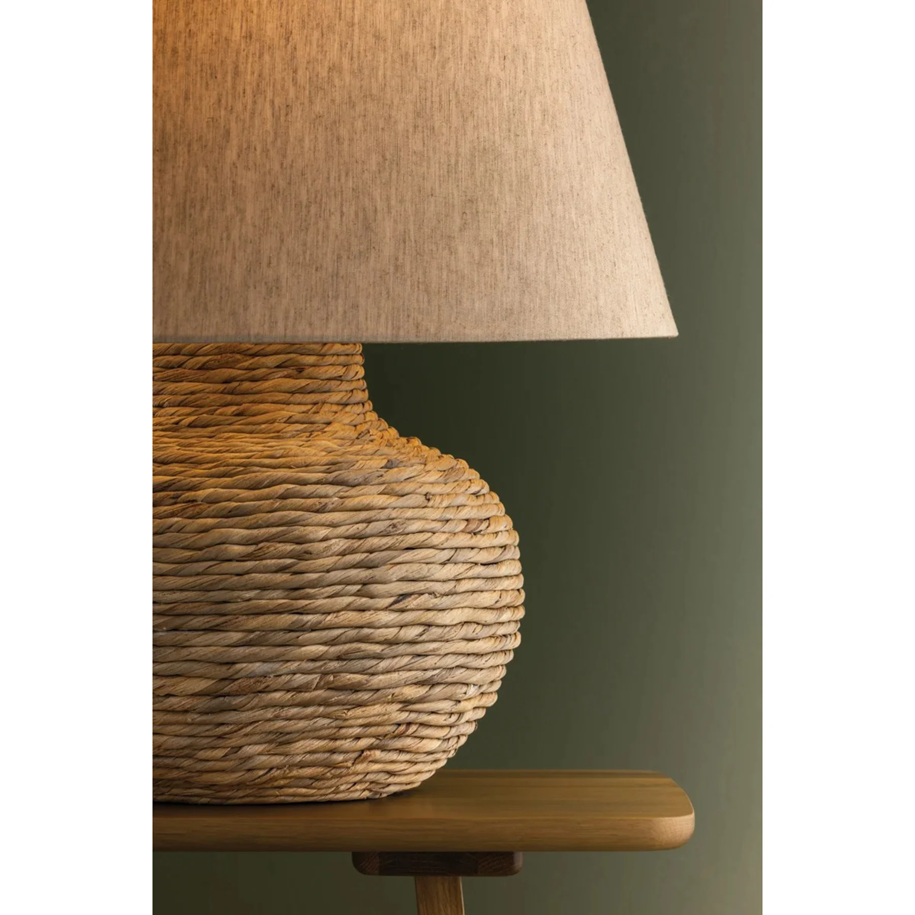Malik Table Lamp, Patina Brass - Image 3