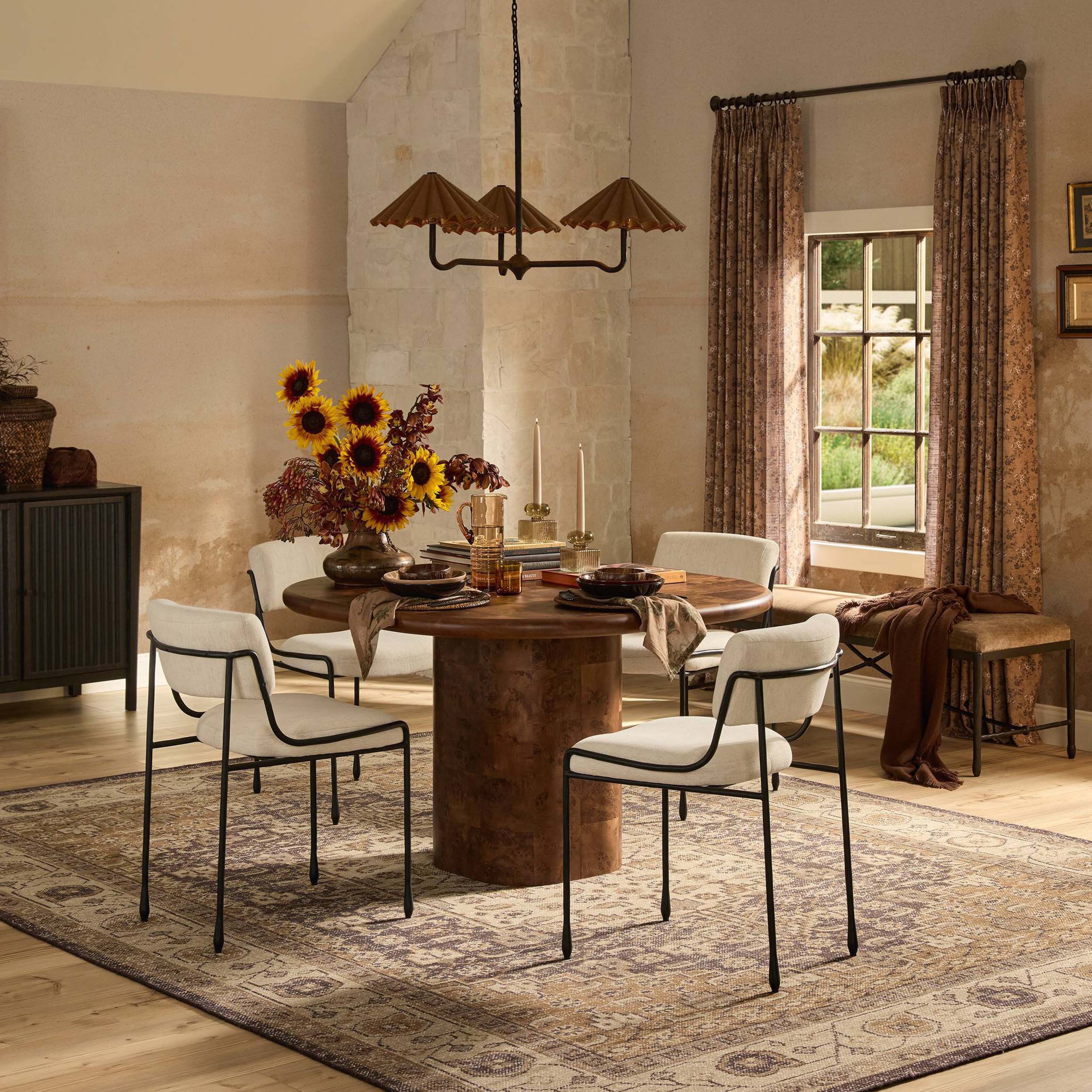 Malko Dining Table, Dark Brown by Amber Lewis x Four Hands - Image 6
