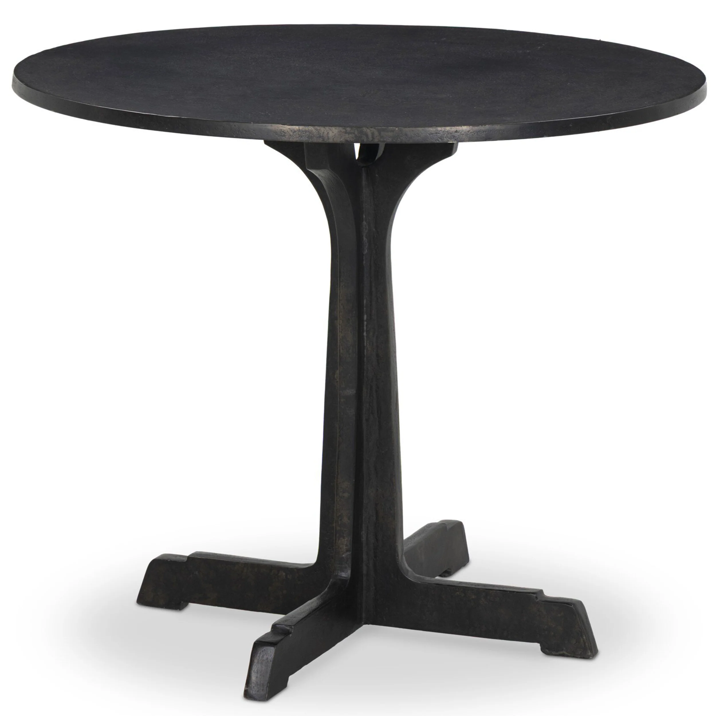 Malloy 36" Outdoor Dining Table, Distressed Bronze by Four Hands