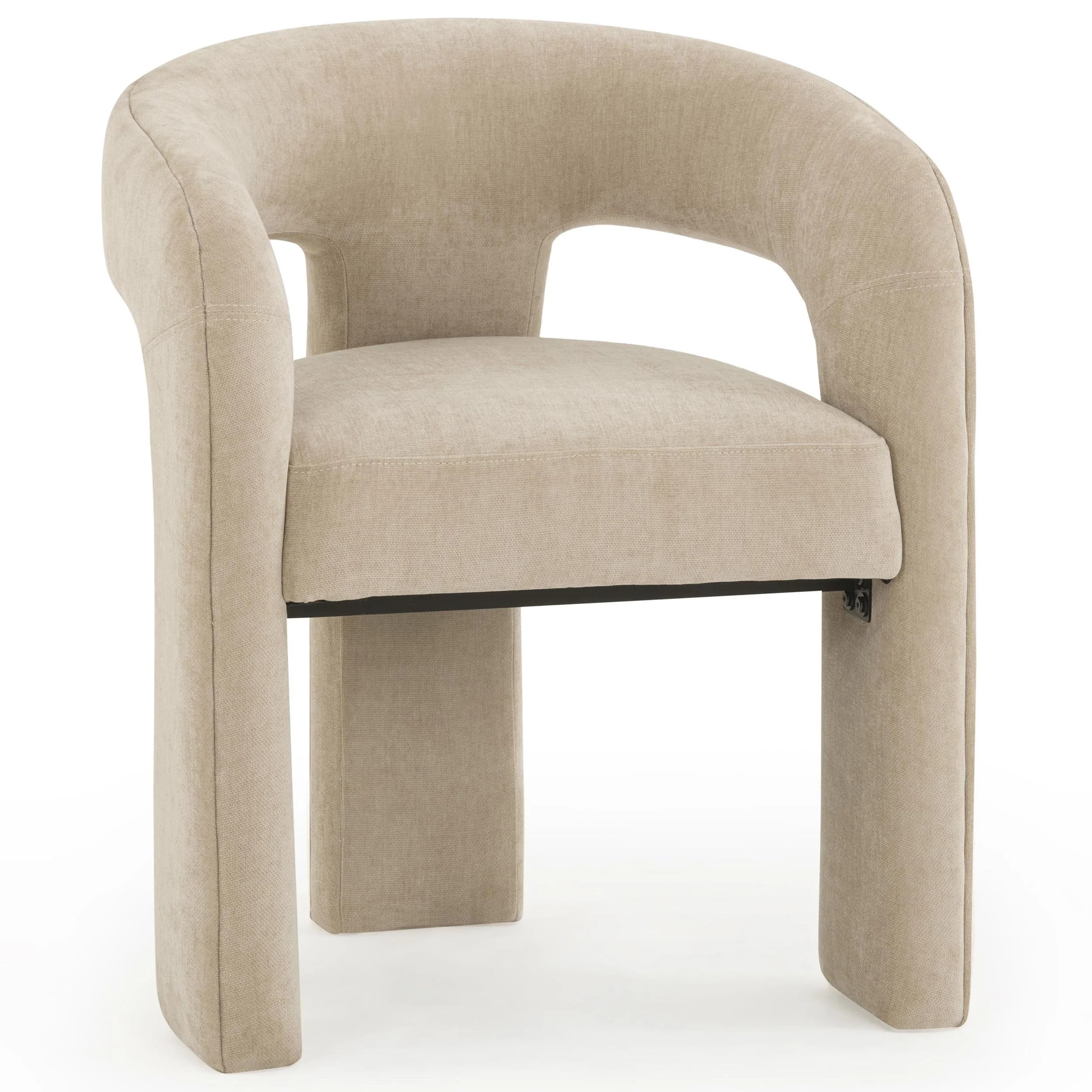 Malone Chenille Dining Chair, Taupe
